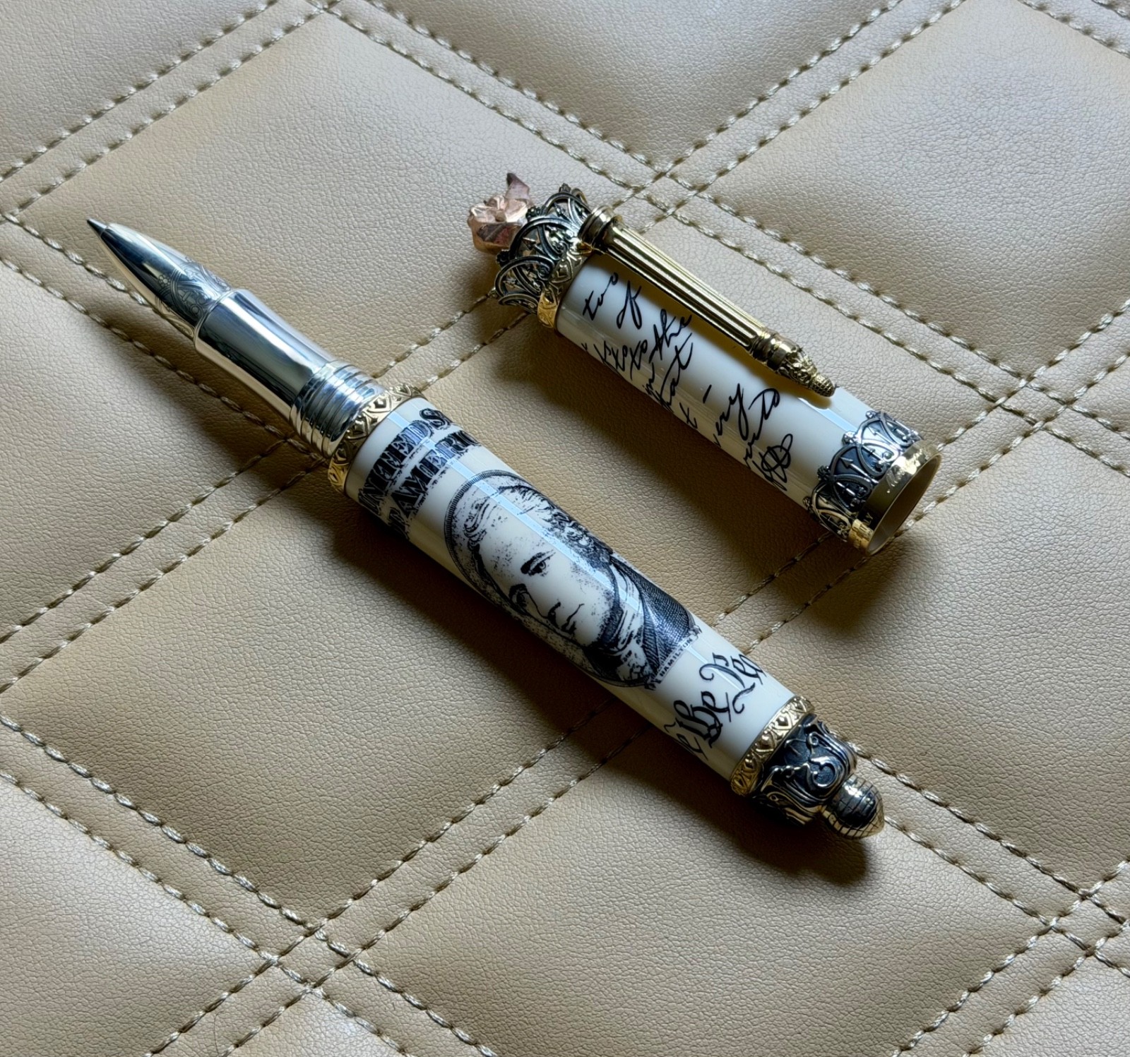 Montegrappa Alexander Hamilton Cream Rollerball Pen Limited Edition of 177