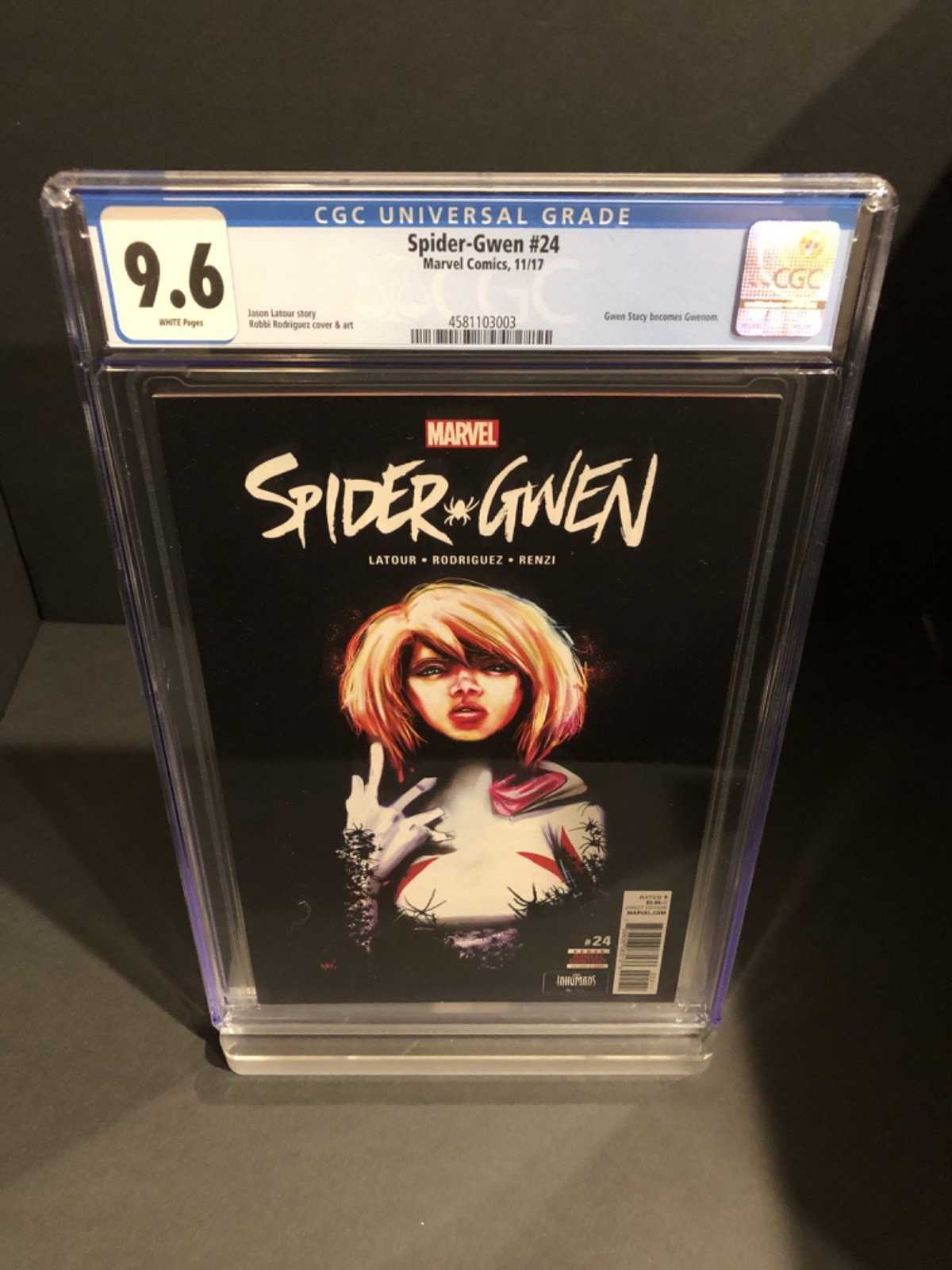 Spider-Gwen #24 2017 CGC 9.6 1st Appearance of Gwenom