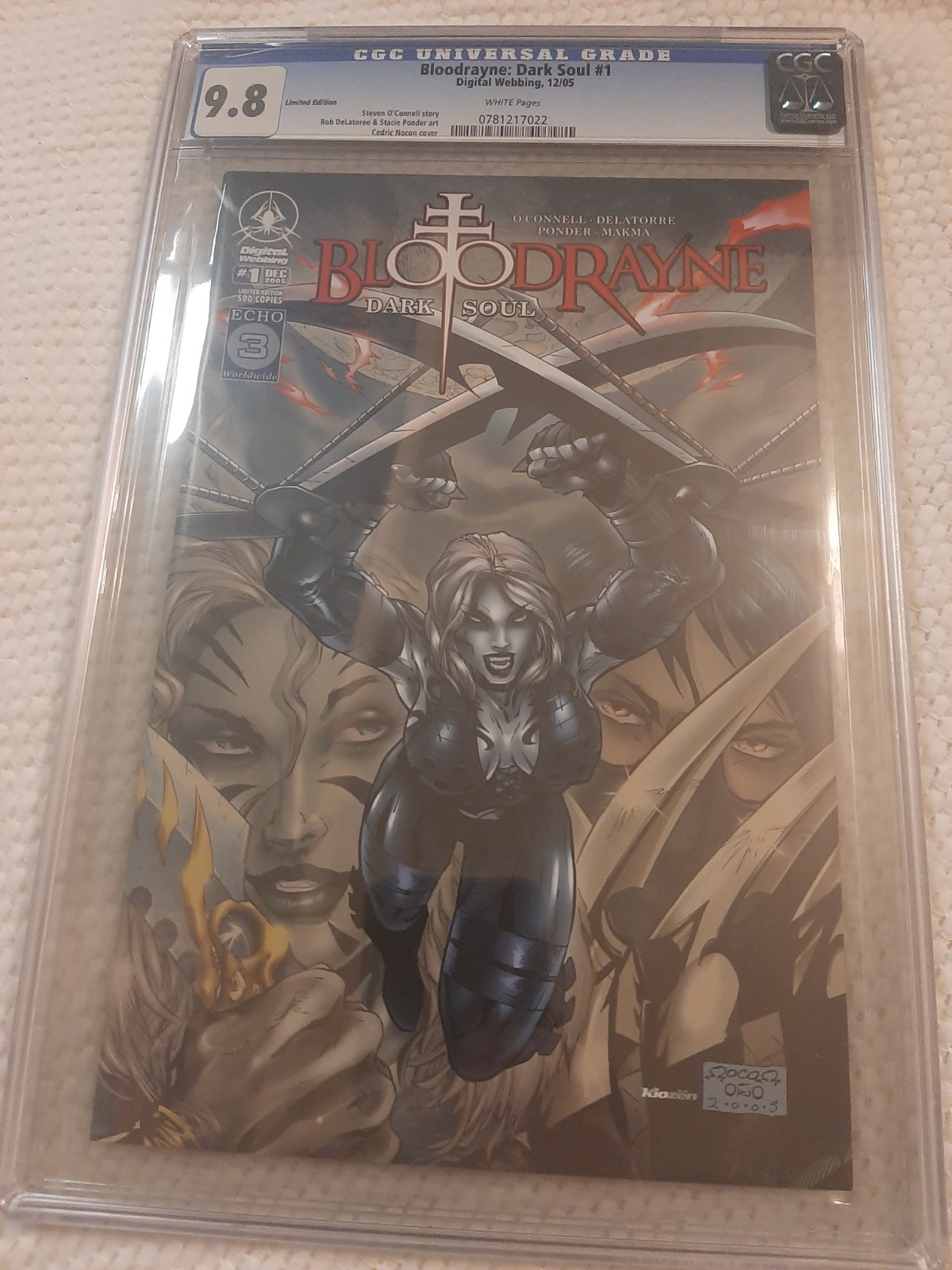 BloodRayne Dark Soul 1 Digital Webbing Comic Book 2005 Limited Edition 500 BloodRayne Dark Soul 1 Digital Webbing Comic Book 2005 Limited Edition 500