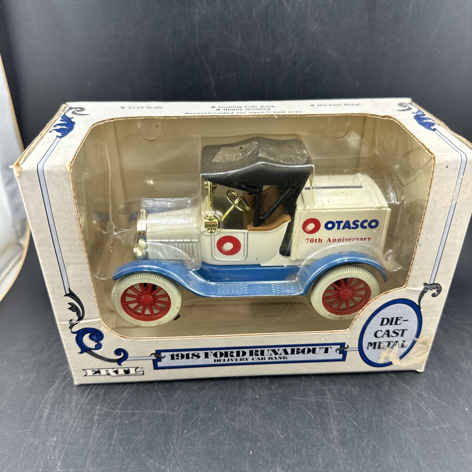 VTG 1988 ERTL 1918 Ford Runabout Delivery Car Bank Die Cast 9777 NEW in Box 📦