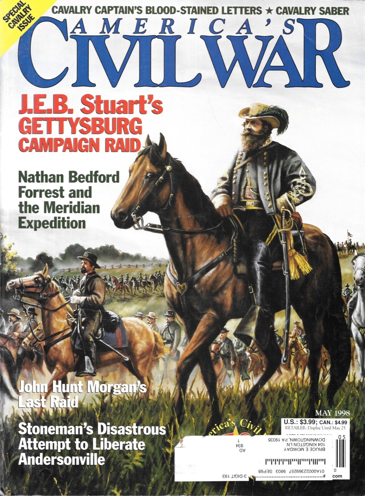 America's Civil War May 98 Andersonville Stuart Gettysburg Forrest Atlanta 
