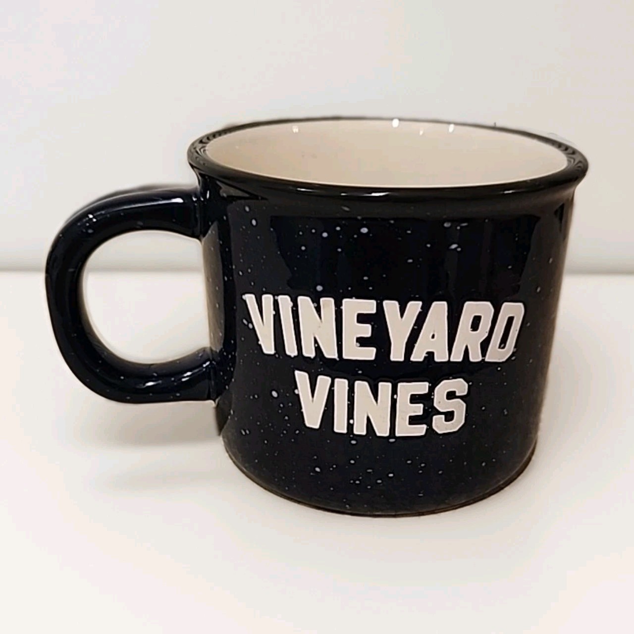 Vineyard Vines Coffee Mug Porcelain Navy Blue