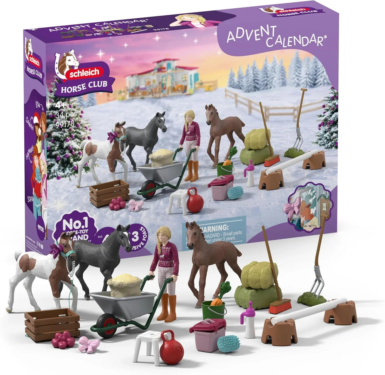 Schleich Horse Club Advent Calendar Christmas Miracle Foal Rearing