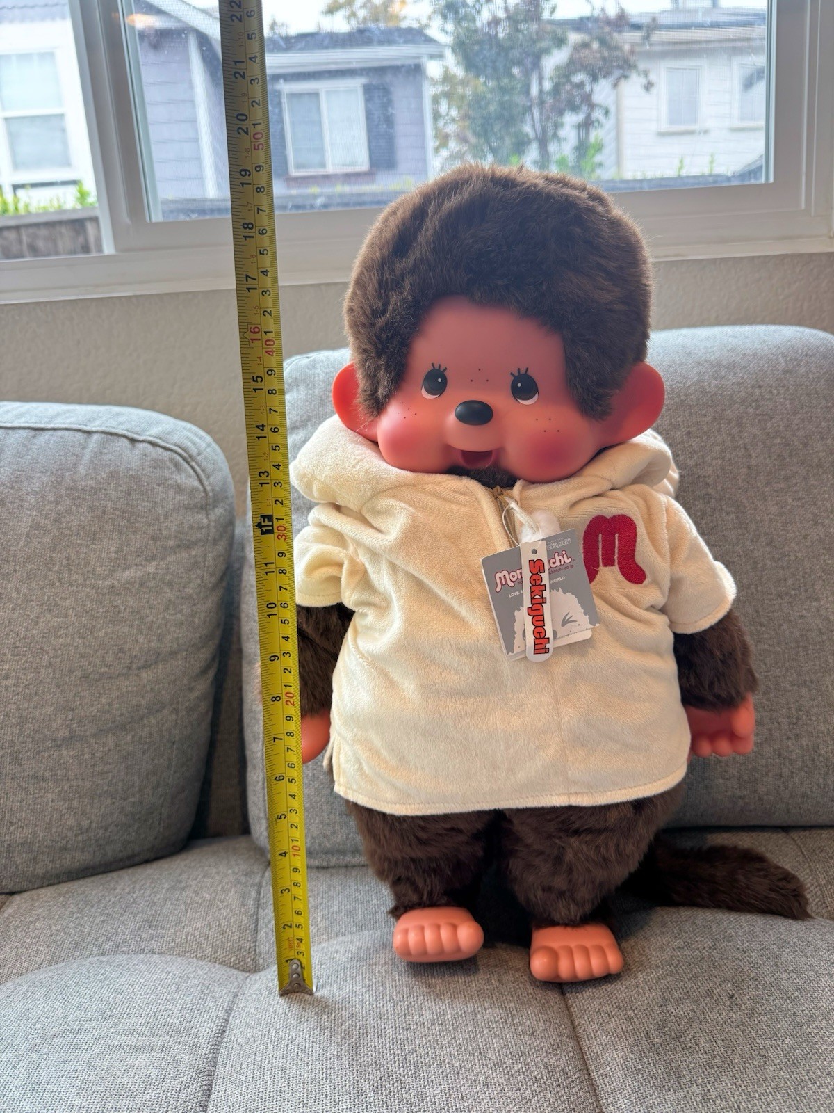 Large vintage Monchhichi boy doll