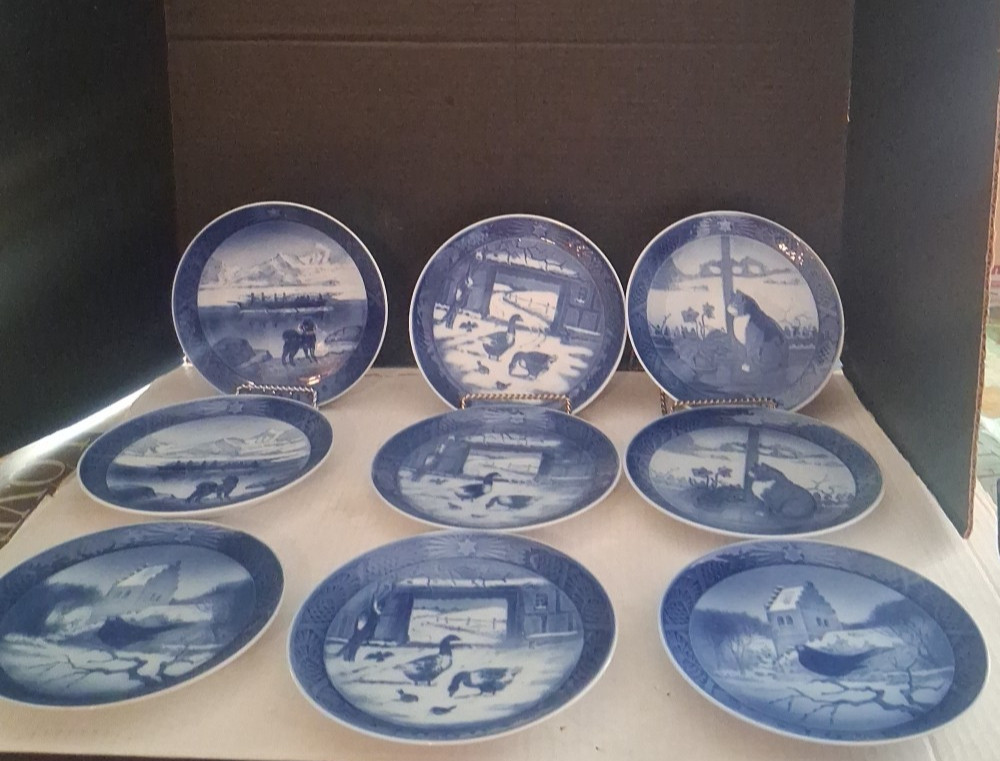 9 ROYAL COPPENHAGEN LOT SALE PLATES