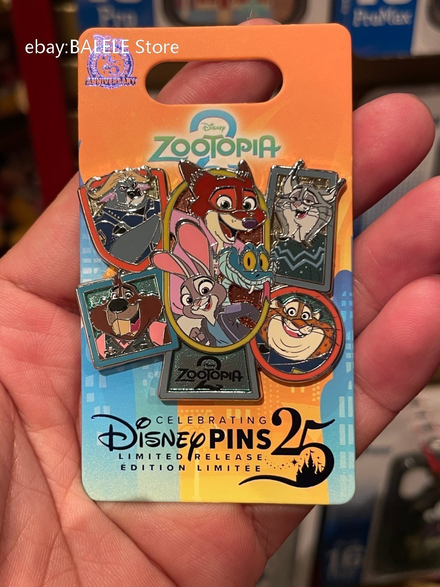 Disney Zootopia 2 Judy Hopps Nick Wilde Multi Character Pin Cartoon Design