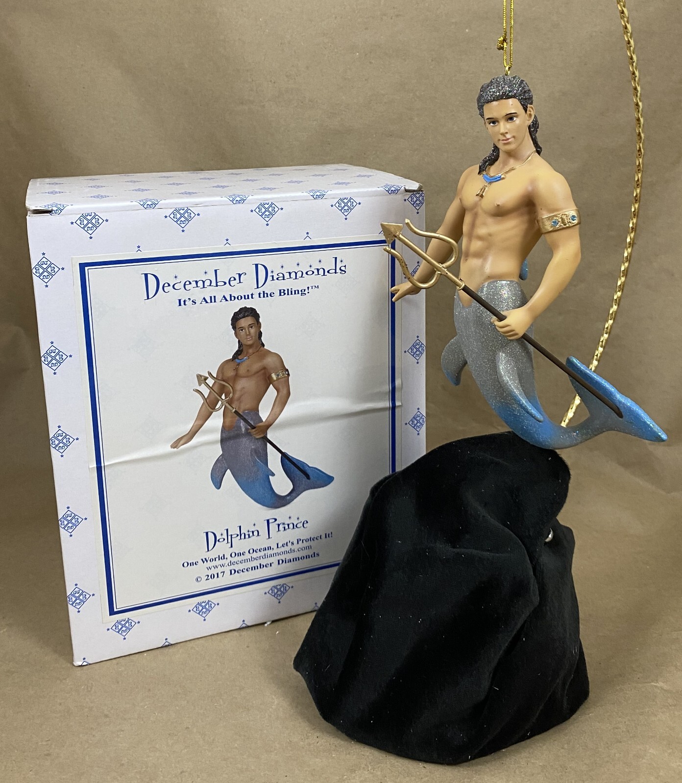 2017 DECEMBER DIAMONDS DOLPHIN PRINCE 55-55041 ORNAMENT  7