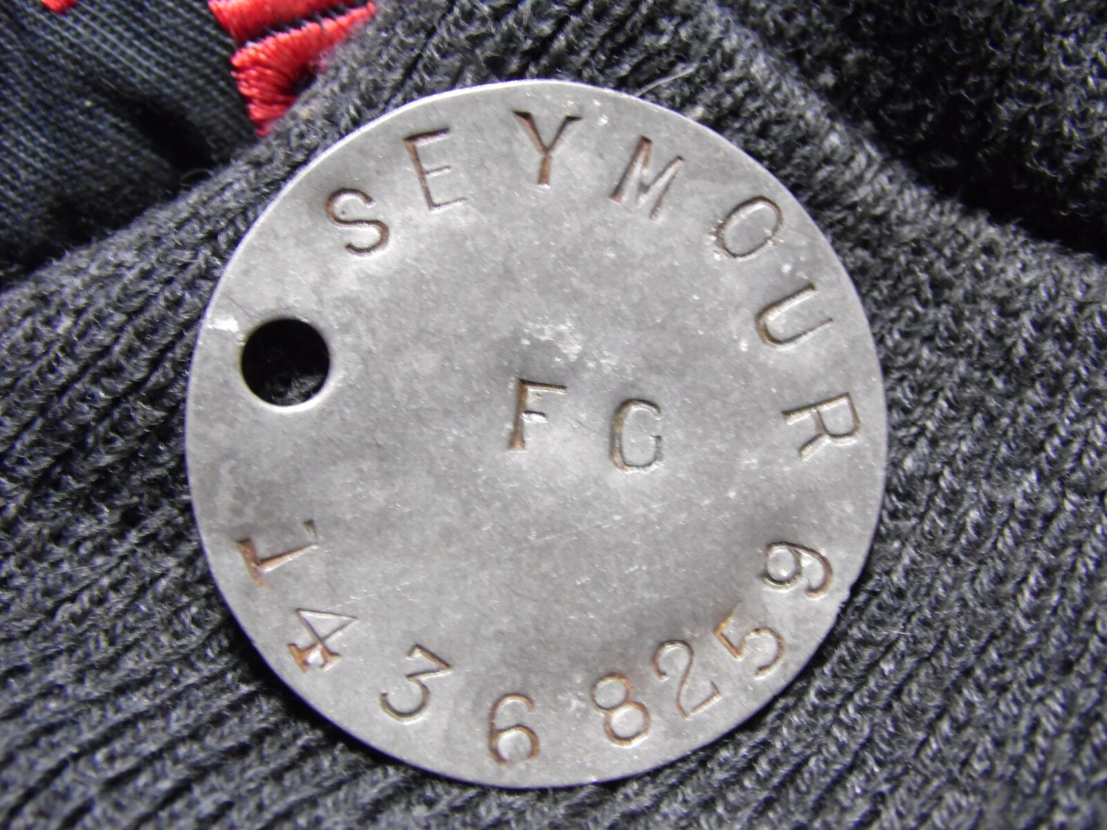 WW2 relic dogtag ww2 RAC RTR Recce Replacement from GSC - SEYMOUR 259