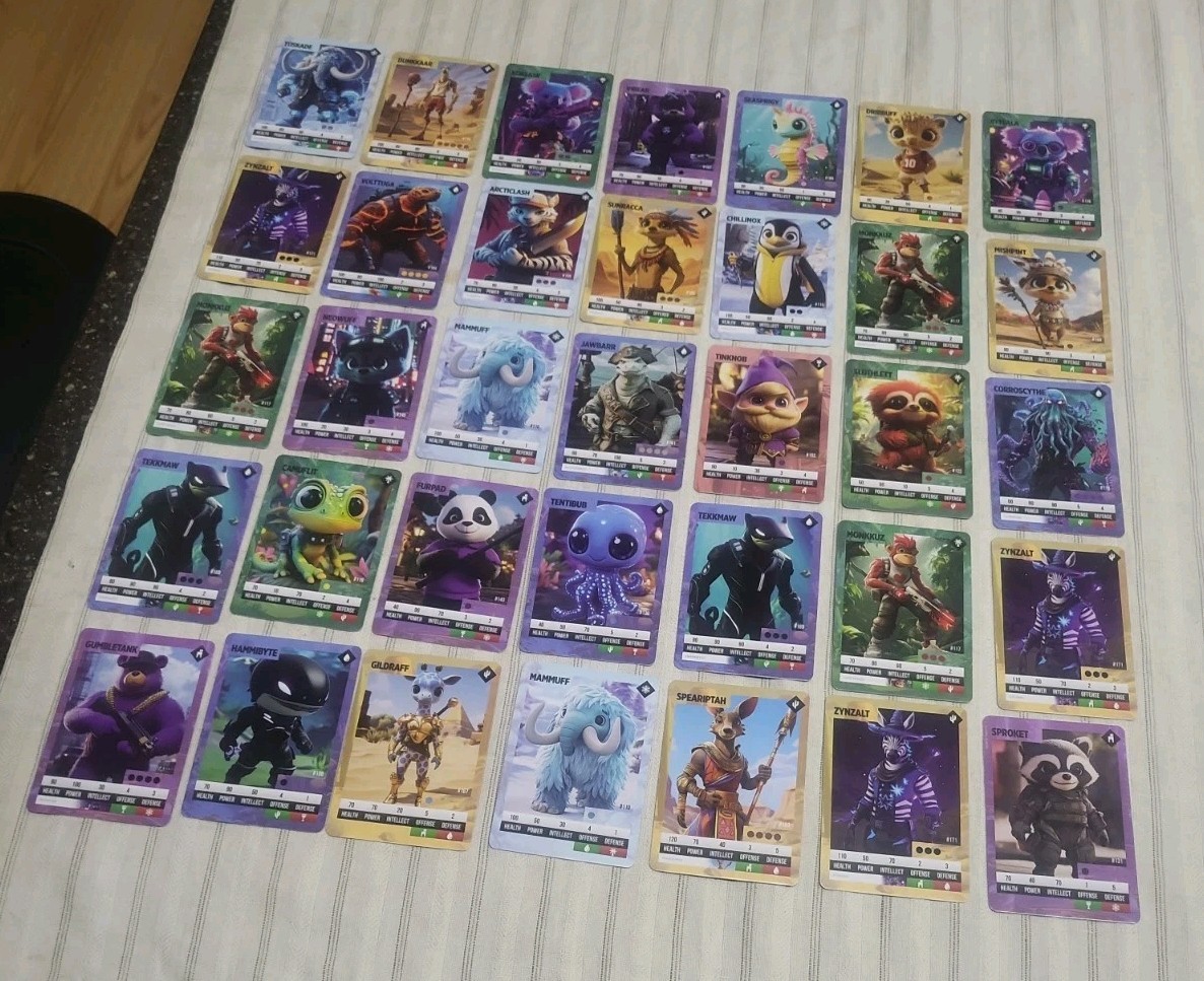 Tribes of Wondervale First Edition Battle Box Common Cards (Lot Of 35, Mint) Q