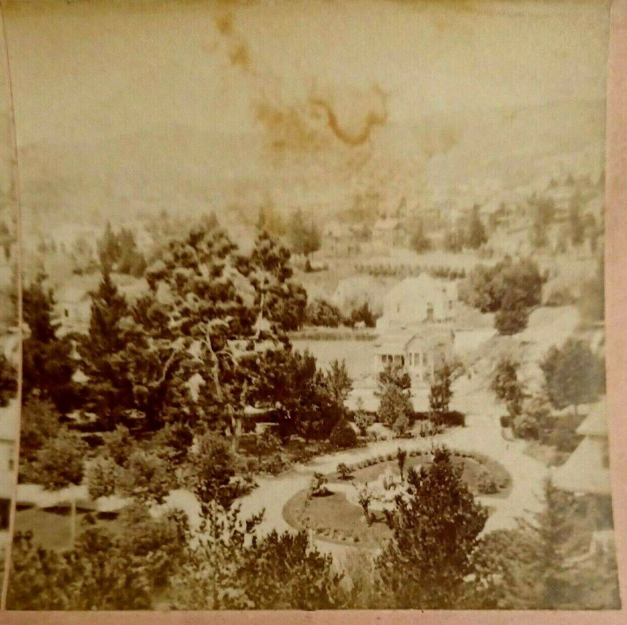 Beautiful San Rafael California CA 1895 BW Kilburn Stereoview Photo