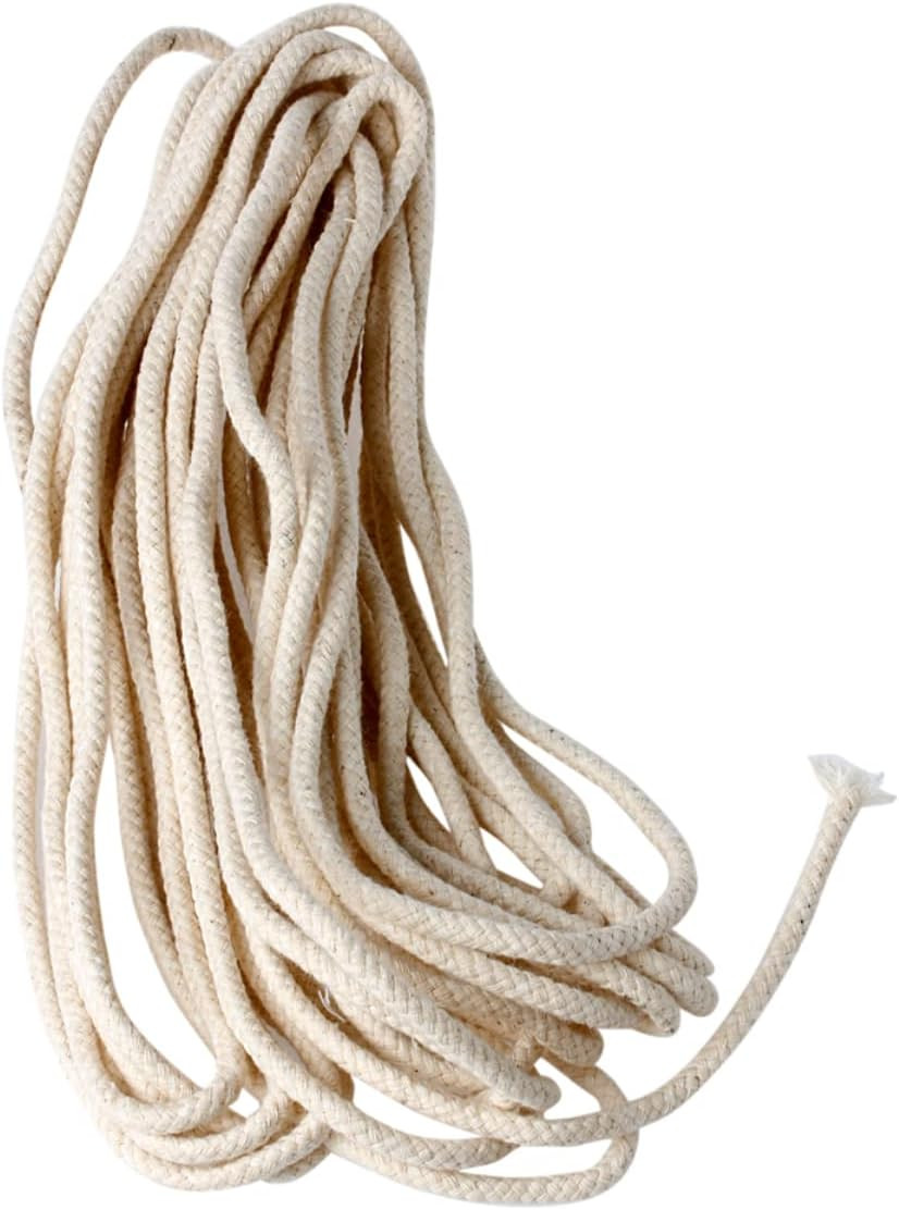 9.8 Feet 3/8\'\' round Cotton Kerosene Oil Lamp Wicks Burner, Alcohol Wick Rope
