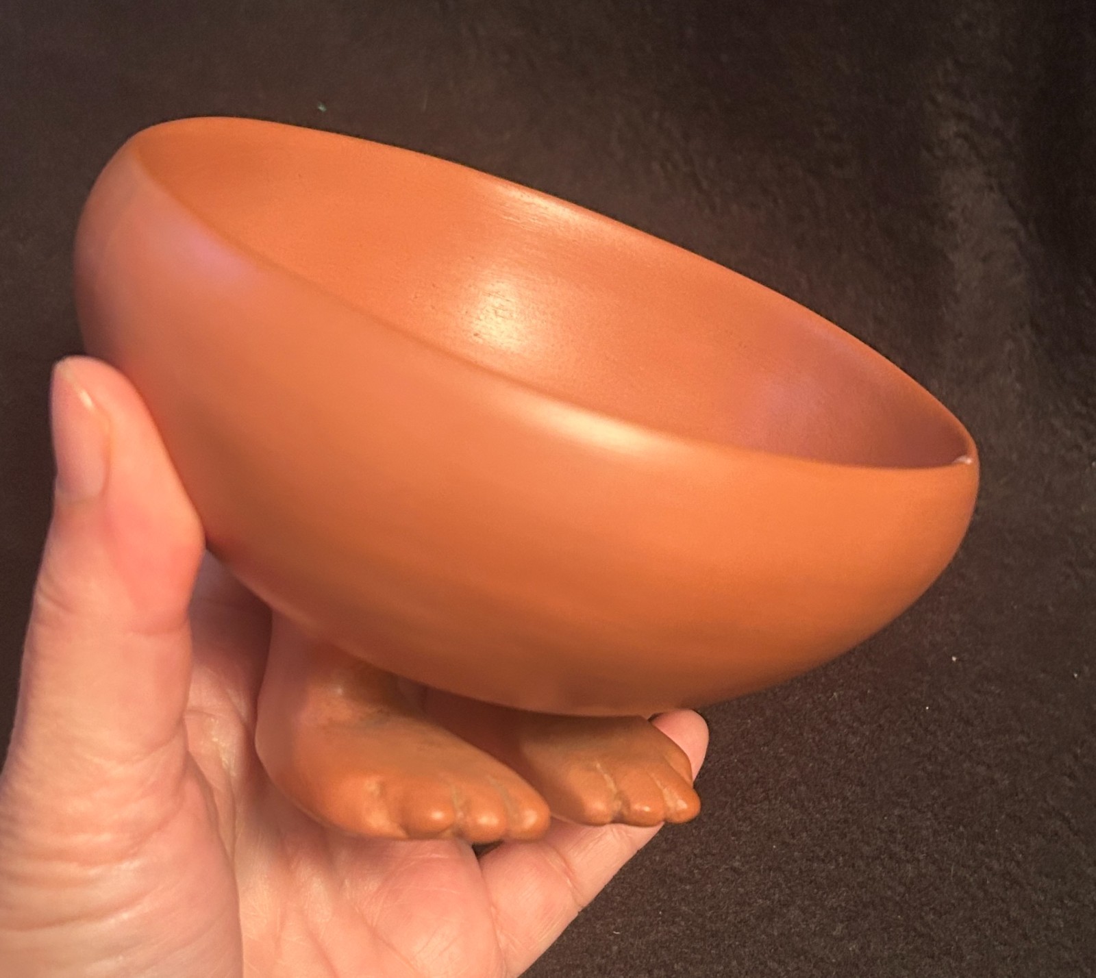 Vintage MMA New York Egyptian Footed Bowl Pop Art Ceramic 1980s Replica 5”
