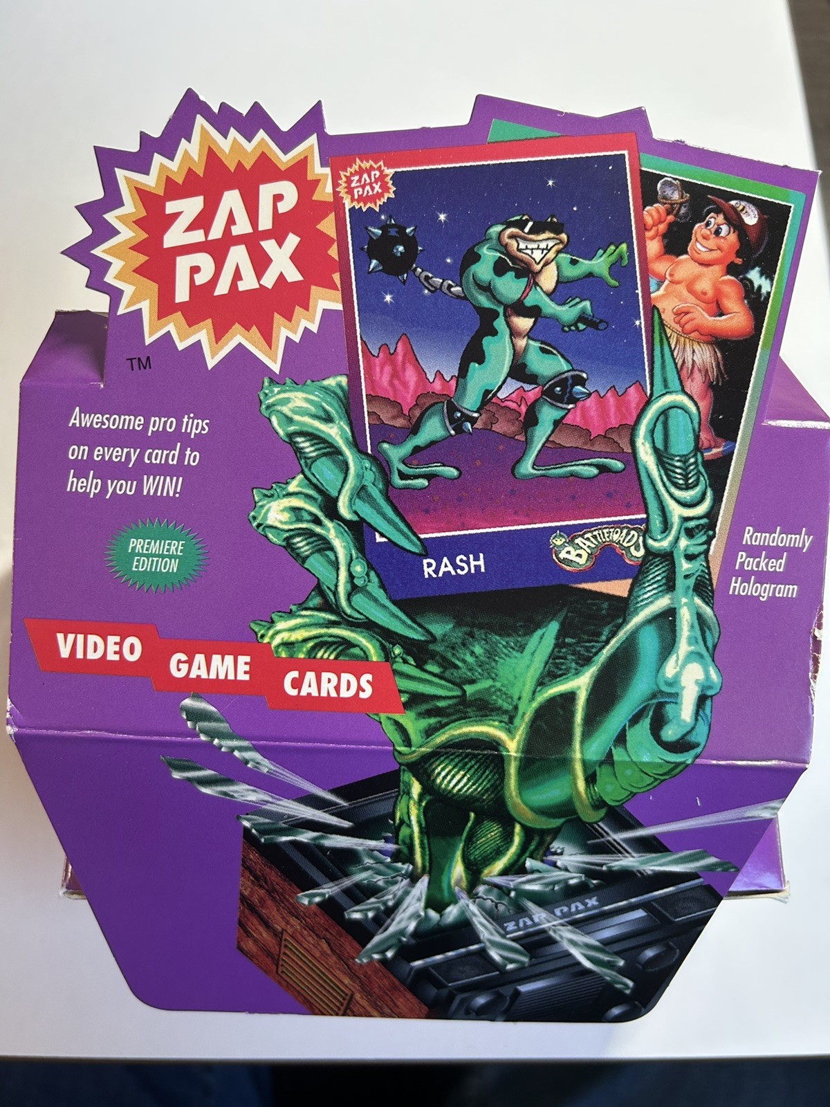 1992 Cardz Zap Pax Video Game Cards — Premiere Edition - 3 packs 
