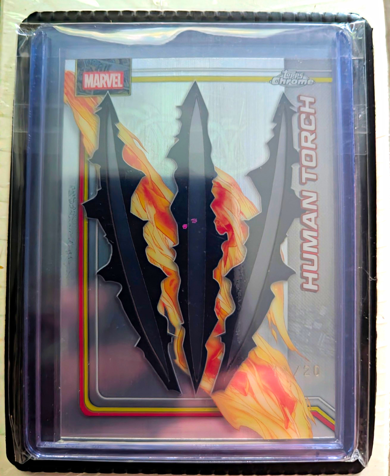 Topps 2026 Topps Chrome Marvel Human Torch #190 Serial Numbered 12/20 Topps 2026 Topps Chrome Marvel Human Torch #190 Serial Numbered 12/20