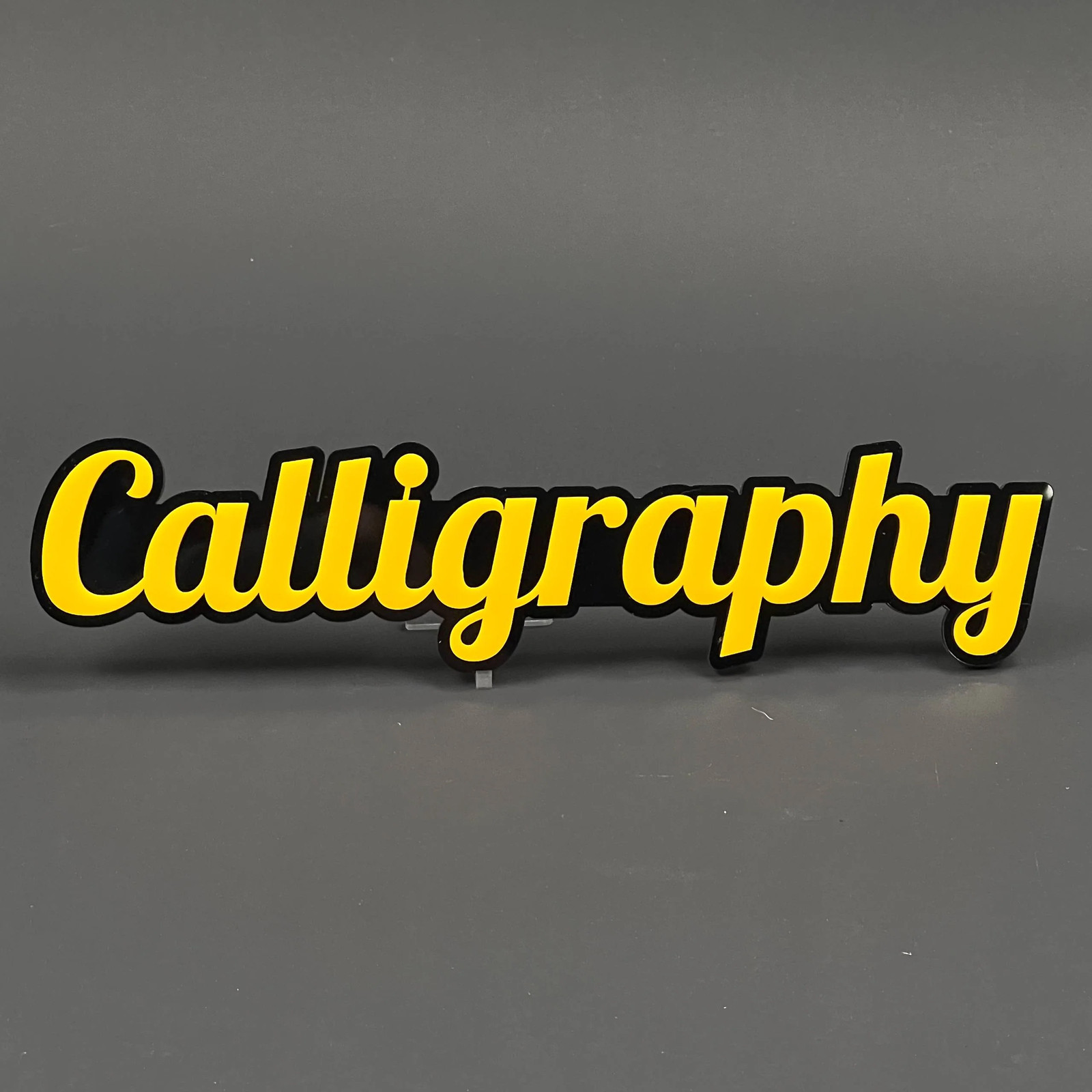 1PC Calligraphy 3D Acrylic Badge - Car Truck Emblem Fender Sticker