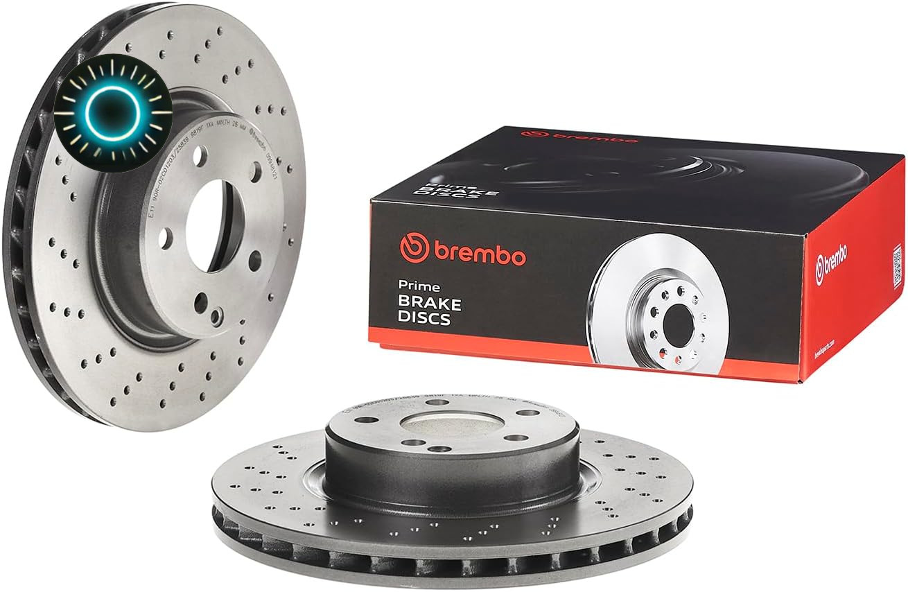 09.9481.21 UV Coated Vented Drilled Front Brake Rotor MERCEDES-BENZ OE# A2304...