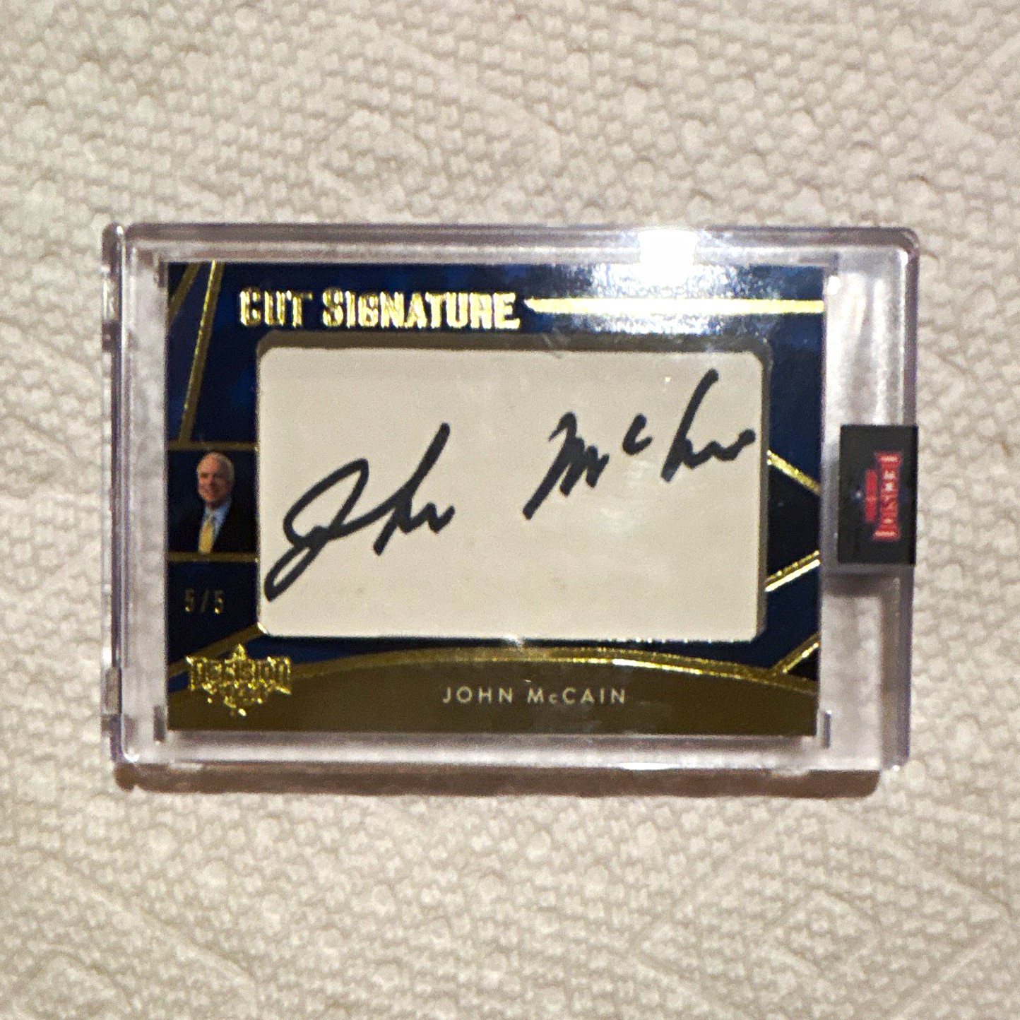 Decision 2024 John McCain Cut Signature Autograph Insert 5/5 Serial Numbered