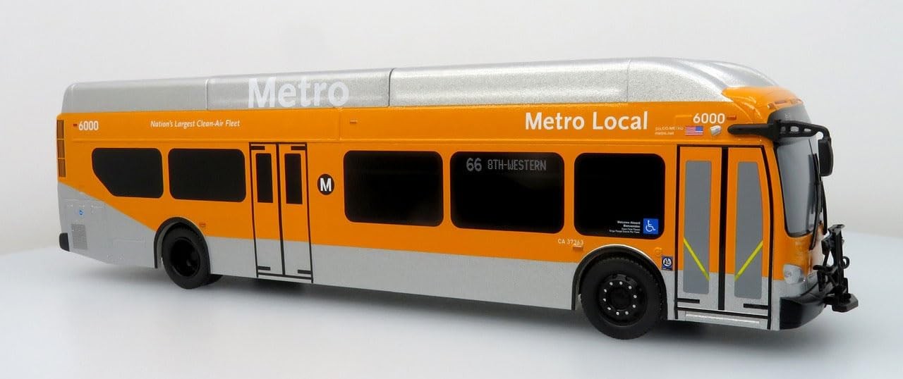 New Flyer Xcelsior Transit Bus LA Metro Los Angeles CA 1/43 Scale  Iconic