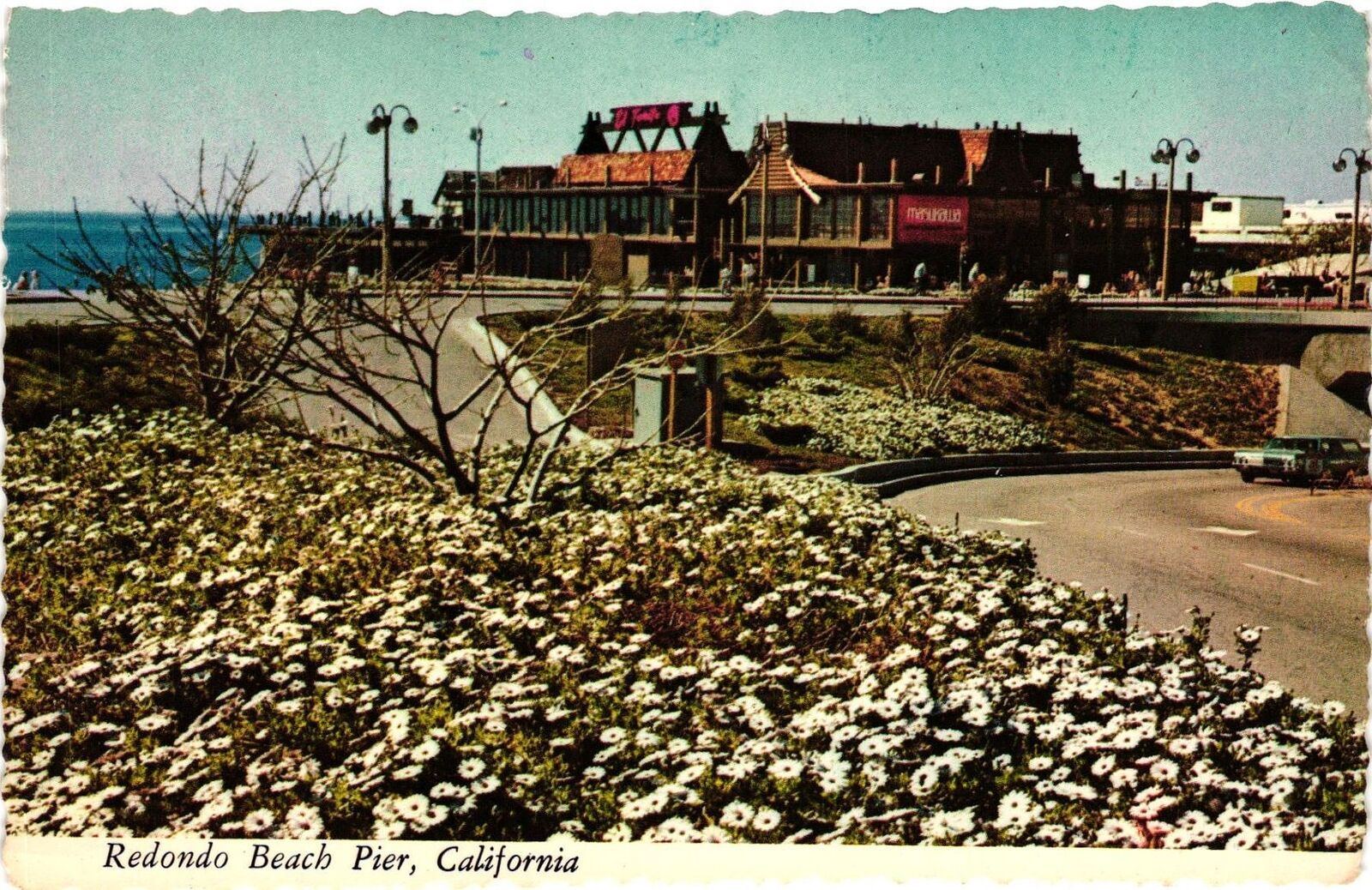 Vintage Postcard 4x6- Redondo Beach Pier, CA.