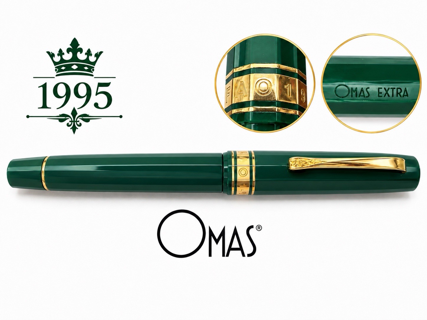 OMAS Rollerball Pen Extra 50th Anniversary Limited Edition Vintage Green \'90