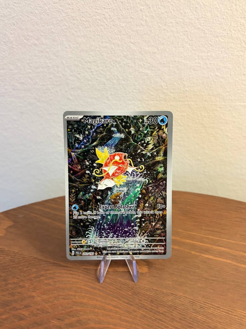 Pokémon TCG Magikarp 203/193 Holo Illustration Rare Full Art Paldea Evolved NM
