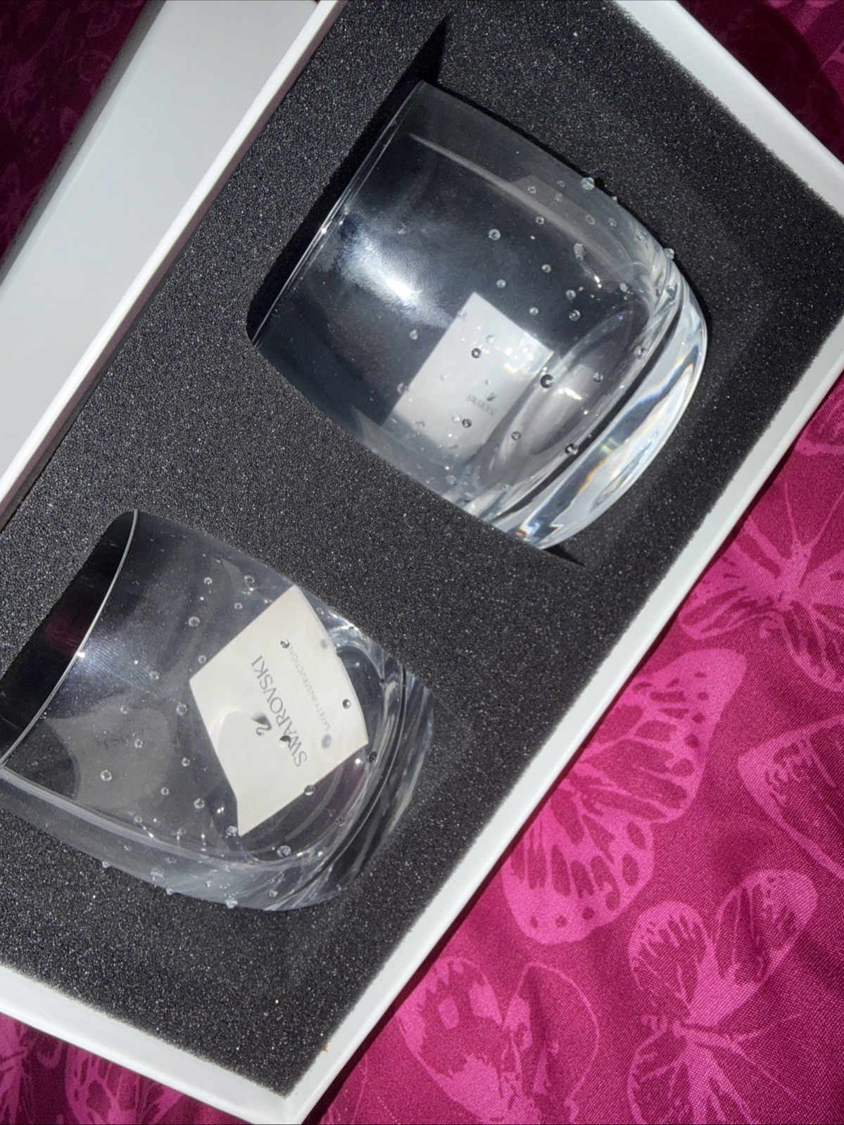 AUTHENTIC SWAROVSKI BRAND NEW Whiskey Glass Set Of 2 Clear Crystal 5468809 AUTHENTIC SWAROVSKI BRAND NEW Whiskey Glass Set Of 2 Clear Crystal 5468809