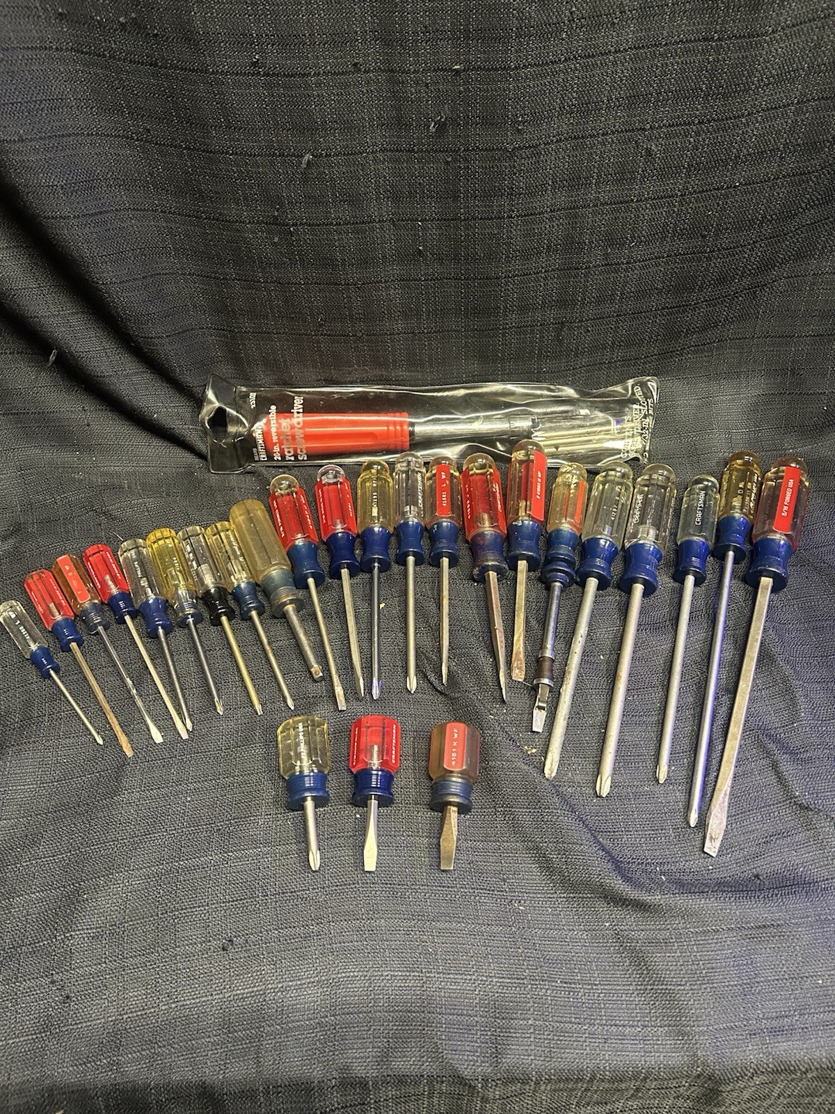 Vintage Craftsman USA Phillips, Flat Head, Screwdriver Lot of 26