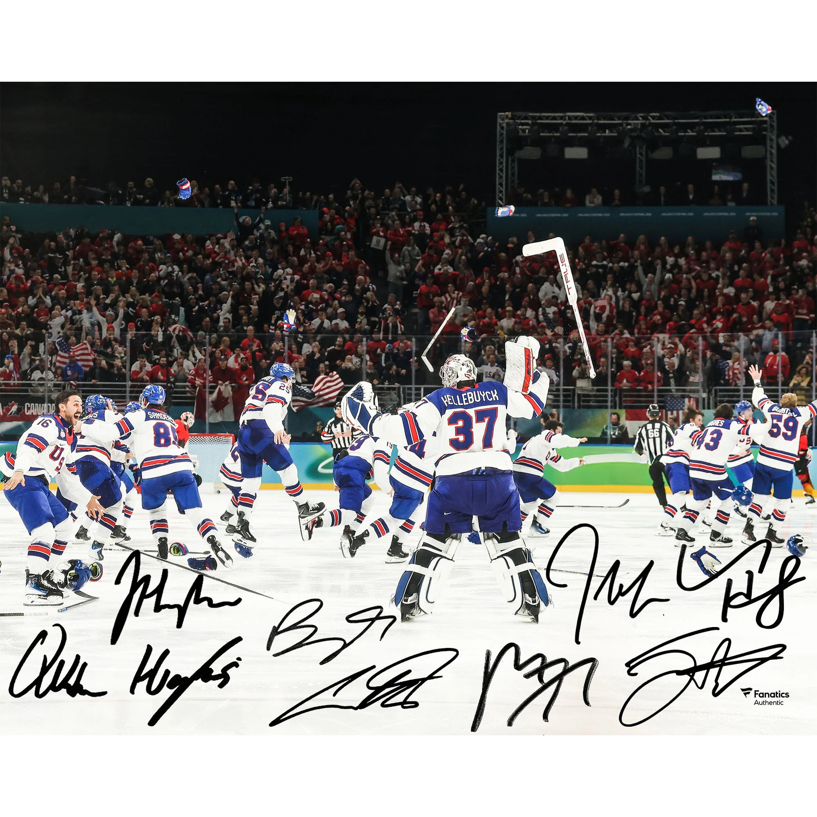 Team USA Autographed Fanatics Authentic 16\ Team USA Autographed Fanatics Authentic 16\