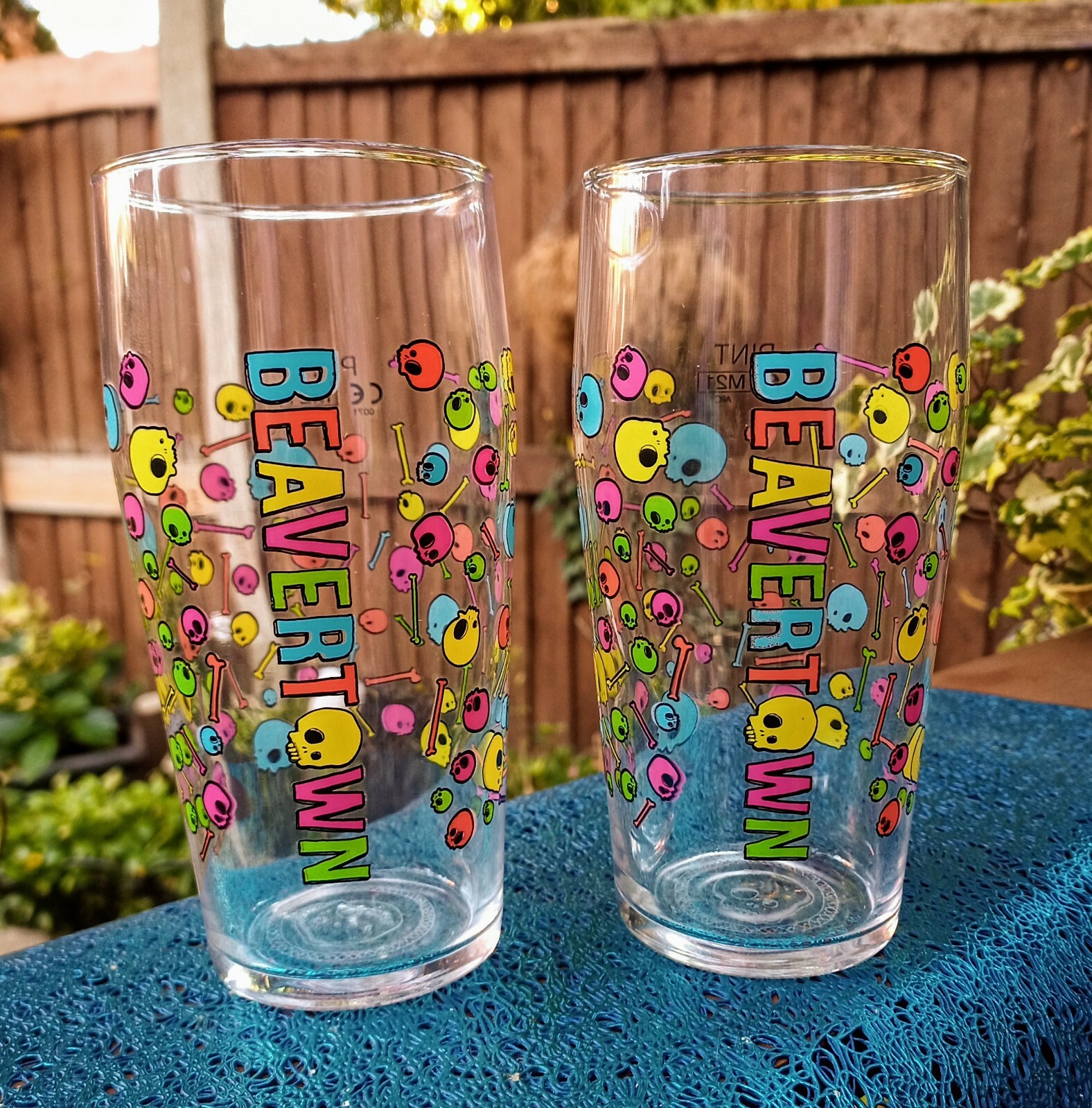 2 Beavertown Neck Oil Gamma Ray Pint Glasses - CE Marked Gift BRAND NEW