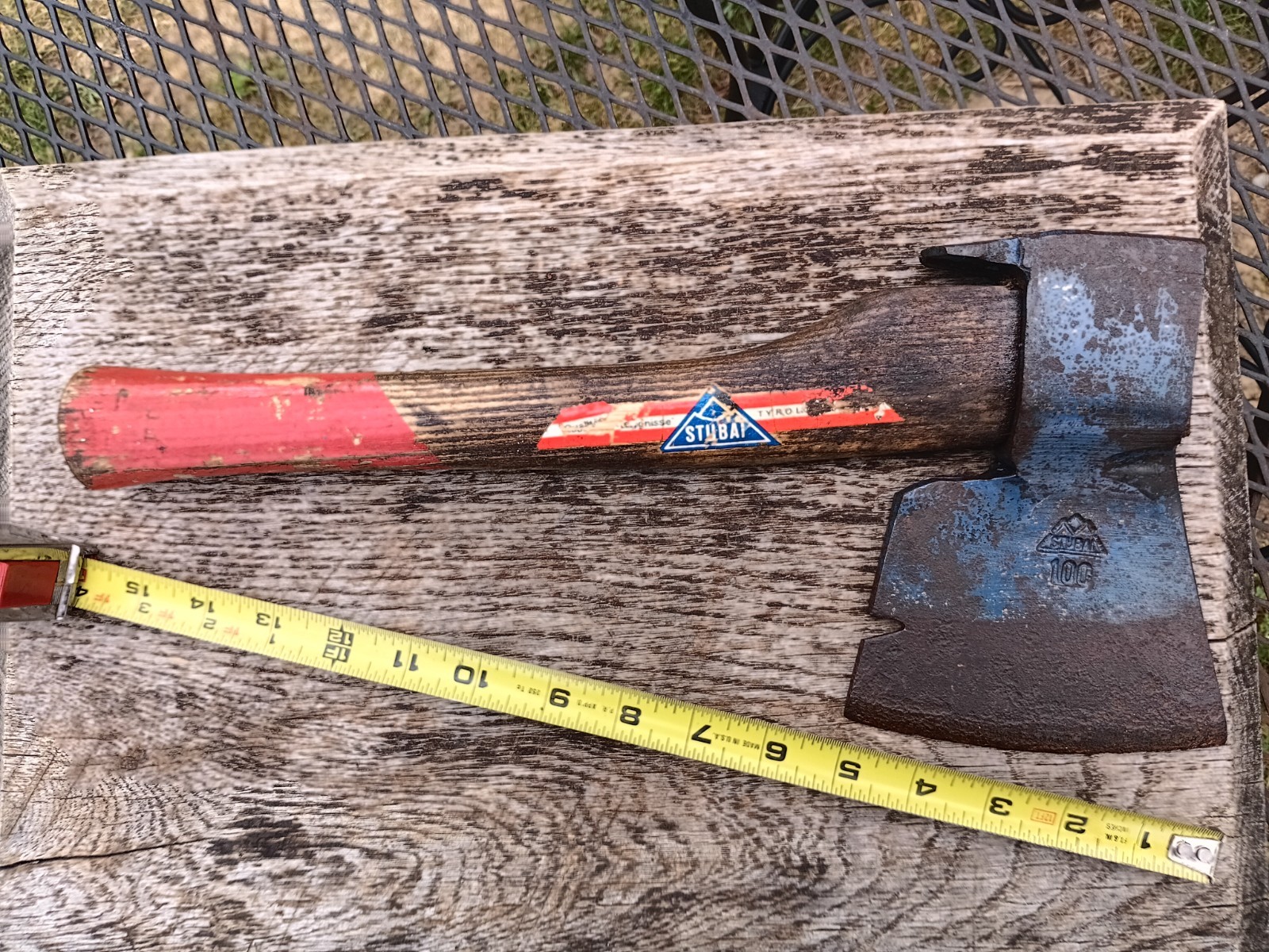 Vintage Stubai Austria Hatchet Axe Original Handle