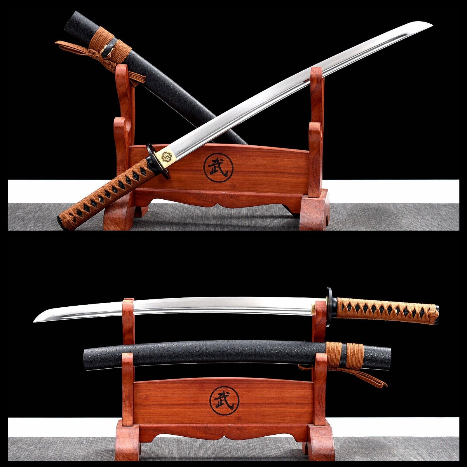30'' Musashi Wakizashi 1095 High Carbon Steel Japanese Samurai Razor Sharp Sword