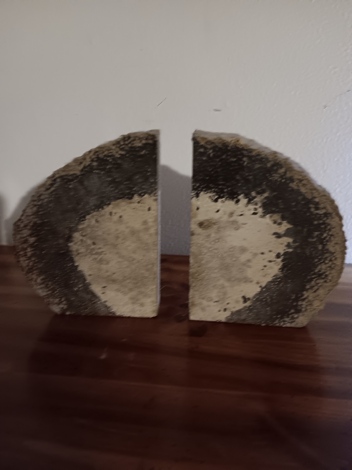 Pair of Moon 3-D Textured Bookends.