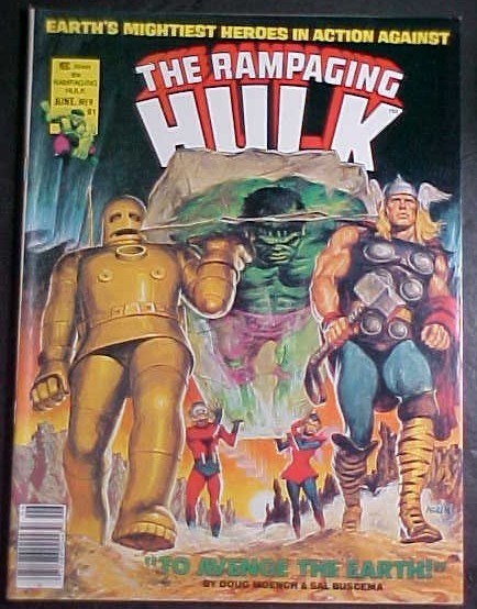 THE RAMPAGING HULK #9 vs. THE AVENGERS FN 1978 MARVEL