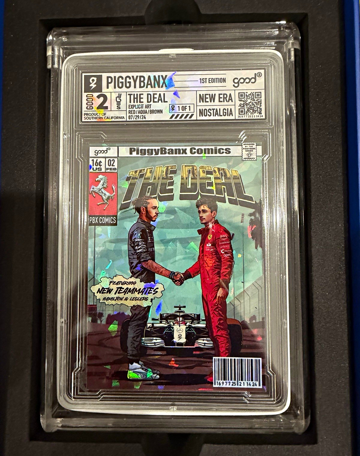 PiggyBanx 1st edition 1/1 The Deal atomic variant red aqua brown 2024