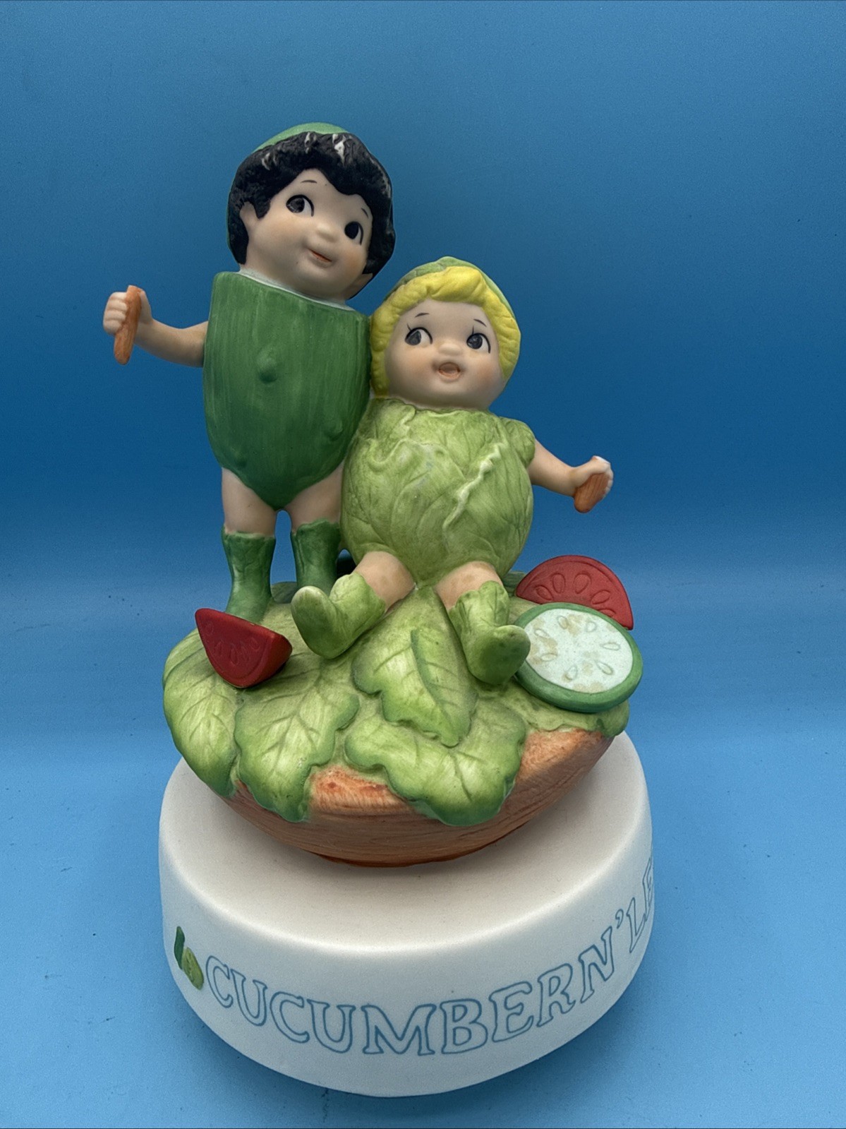 *Vintage* Nature's Children Cucumber N' Lettuce Salad Won't Regret us Figurine
