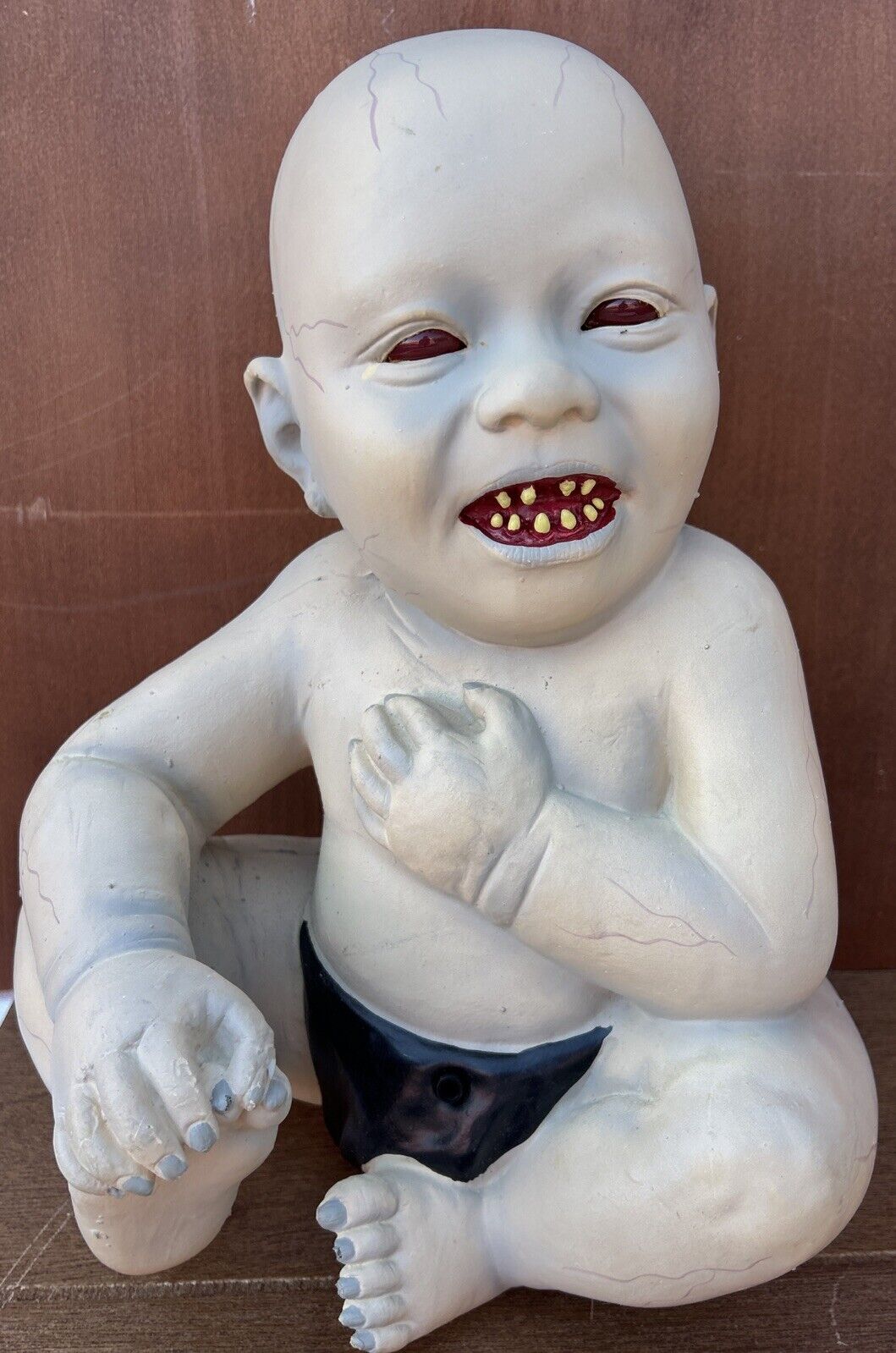 Spirit Halloween Zombie Baby The Runt 2011 15” Rubberized Doll