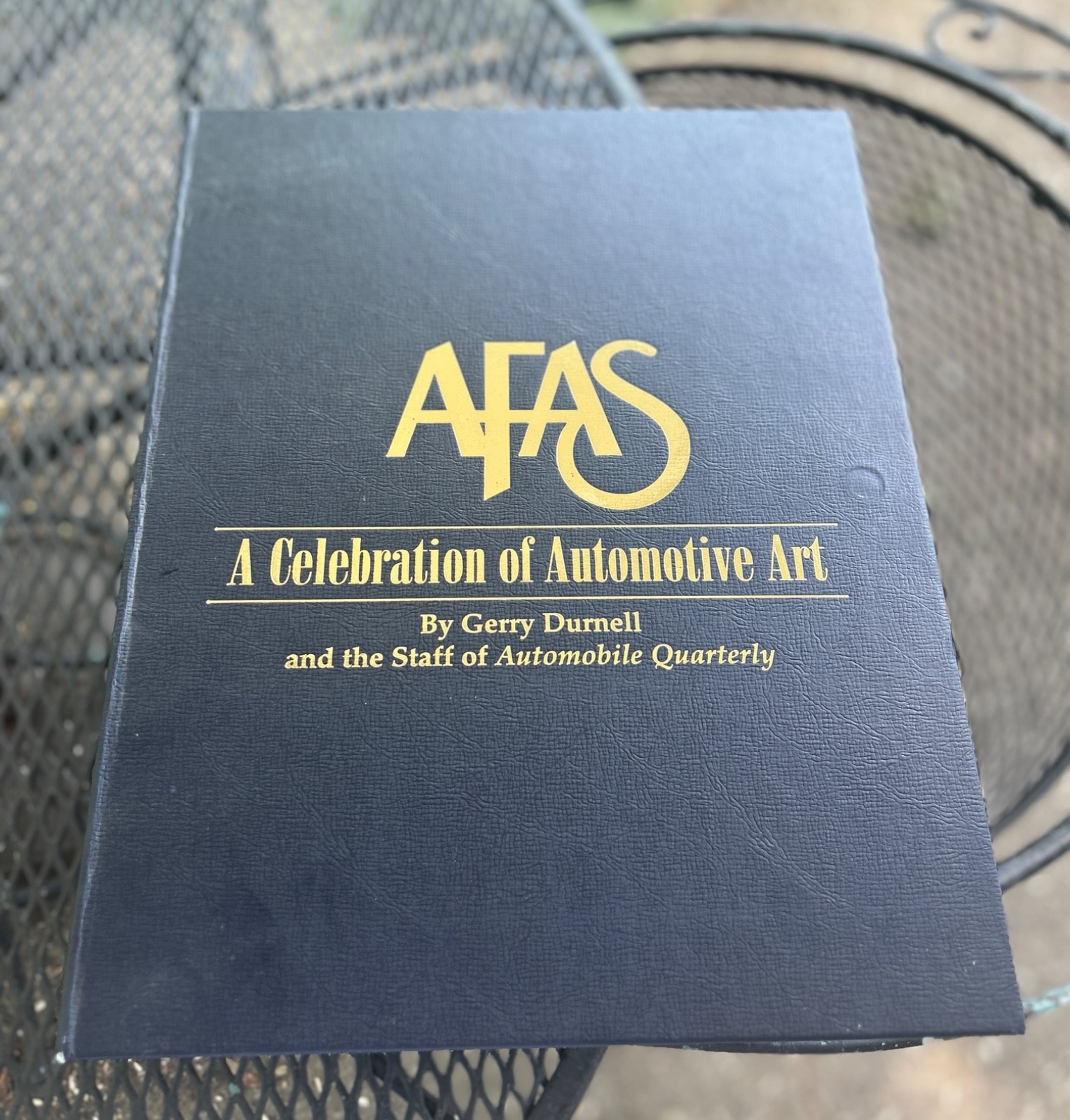 AFAS A Celebration of Automotive Art SIGNED Leather Book Pebble Beach Concours
