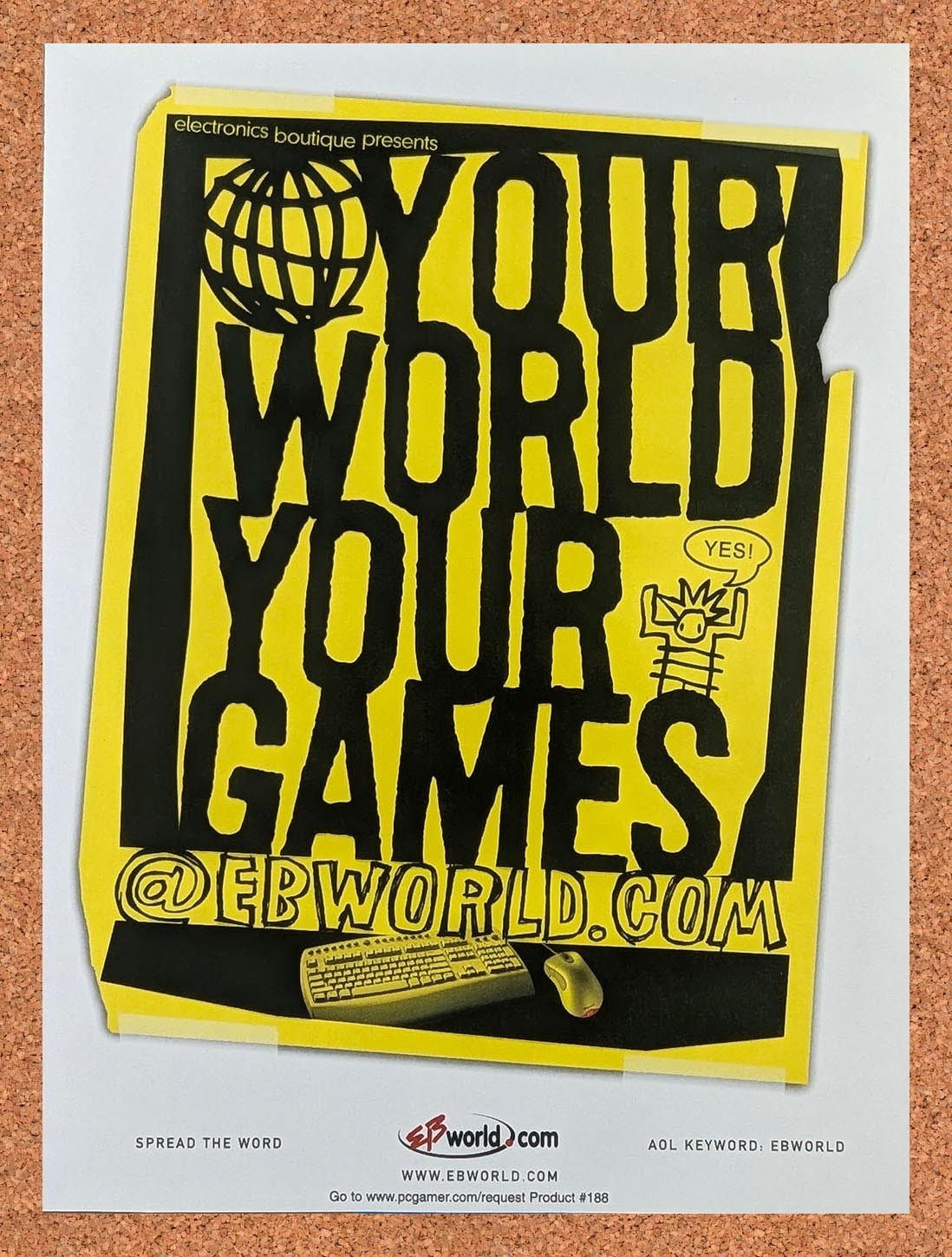 2000 EB World Your World Your Games Original Advertisement / Retro Promo v1 2000 EB World Your World Your Games Original Advertisement / Retro Promo v1