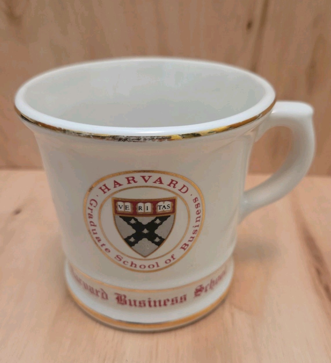 Vintage Harvard Business School Coffee Mug Gold Trim American Decorators Trenton
