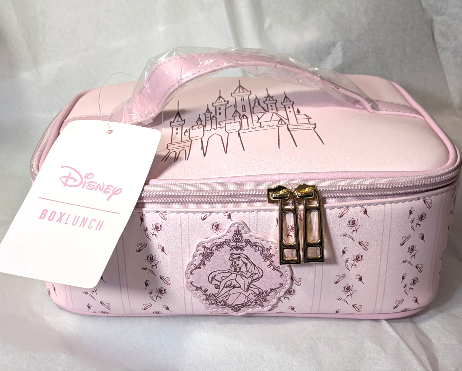 Disney Princess Sleeping Beauty Zippered Train Case Cosmetic Bag Her Universe