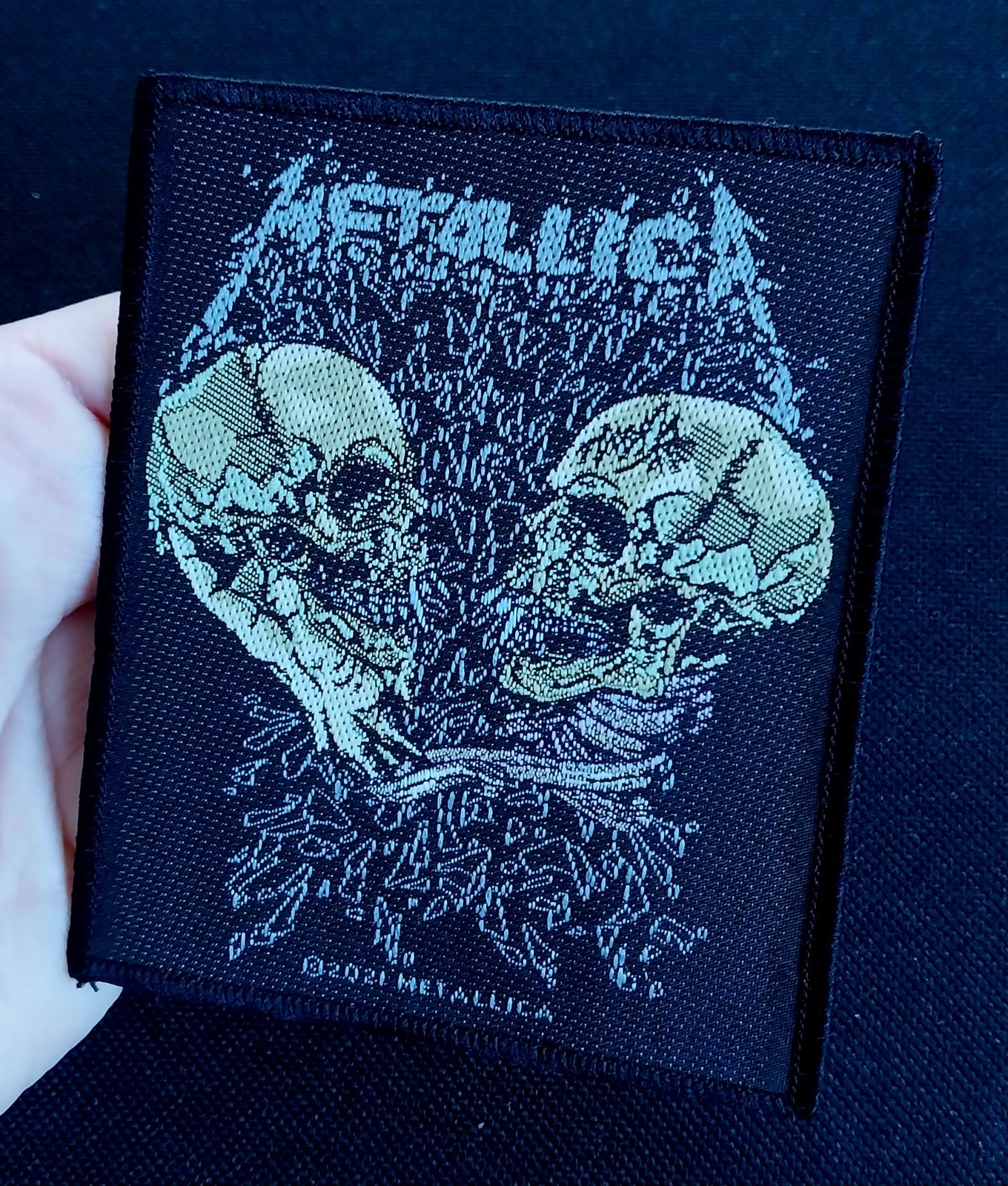 SAD BUT TRUE ~ METALLICA ~ Licensed Woven Sew On Battle Jacket PATCH SAD BUT TRUE ~ METALLICA ~ Licensed Woven Sew On Battle Jacket PATCH