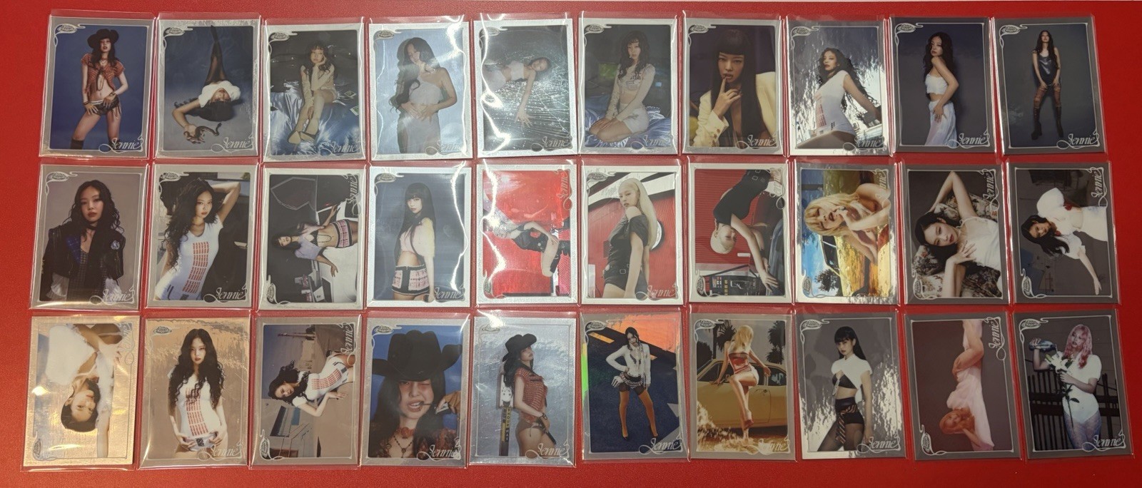 2026 Topps Chrome x Jennie Base Card Full Set #1-30 Bonus 7 Refractors Included