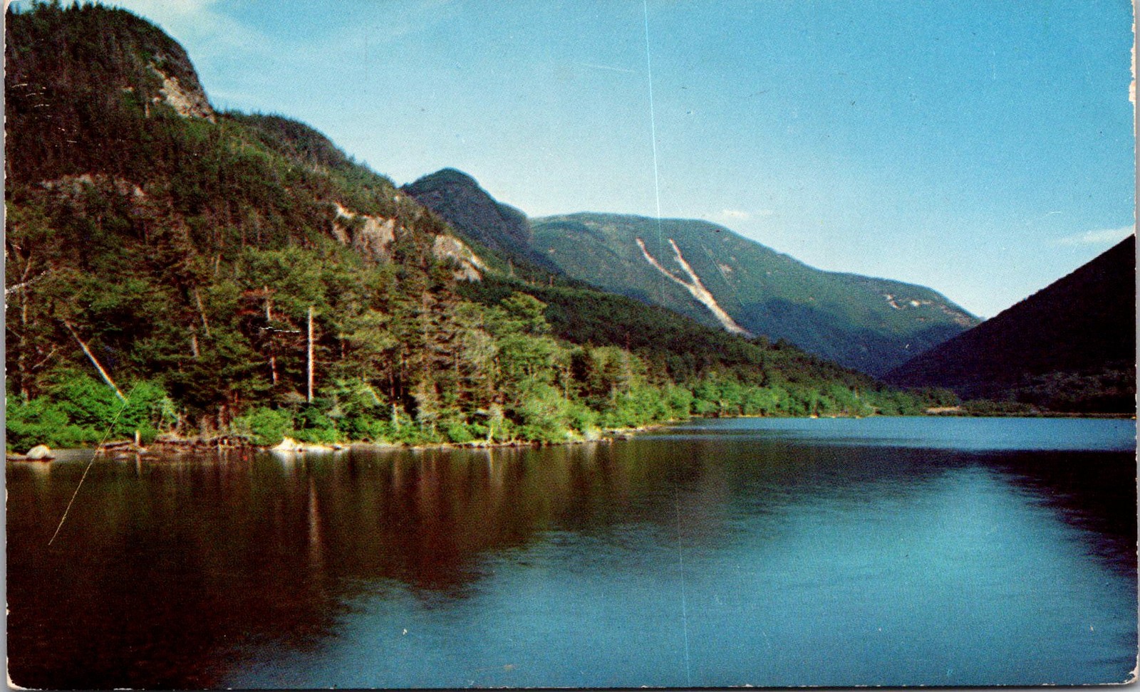 1954 Echo Lake Franconia Notch New Hampshire Vintage Postcard 4P22-10