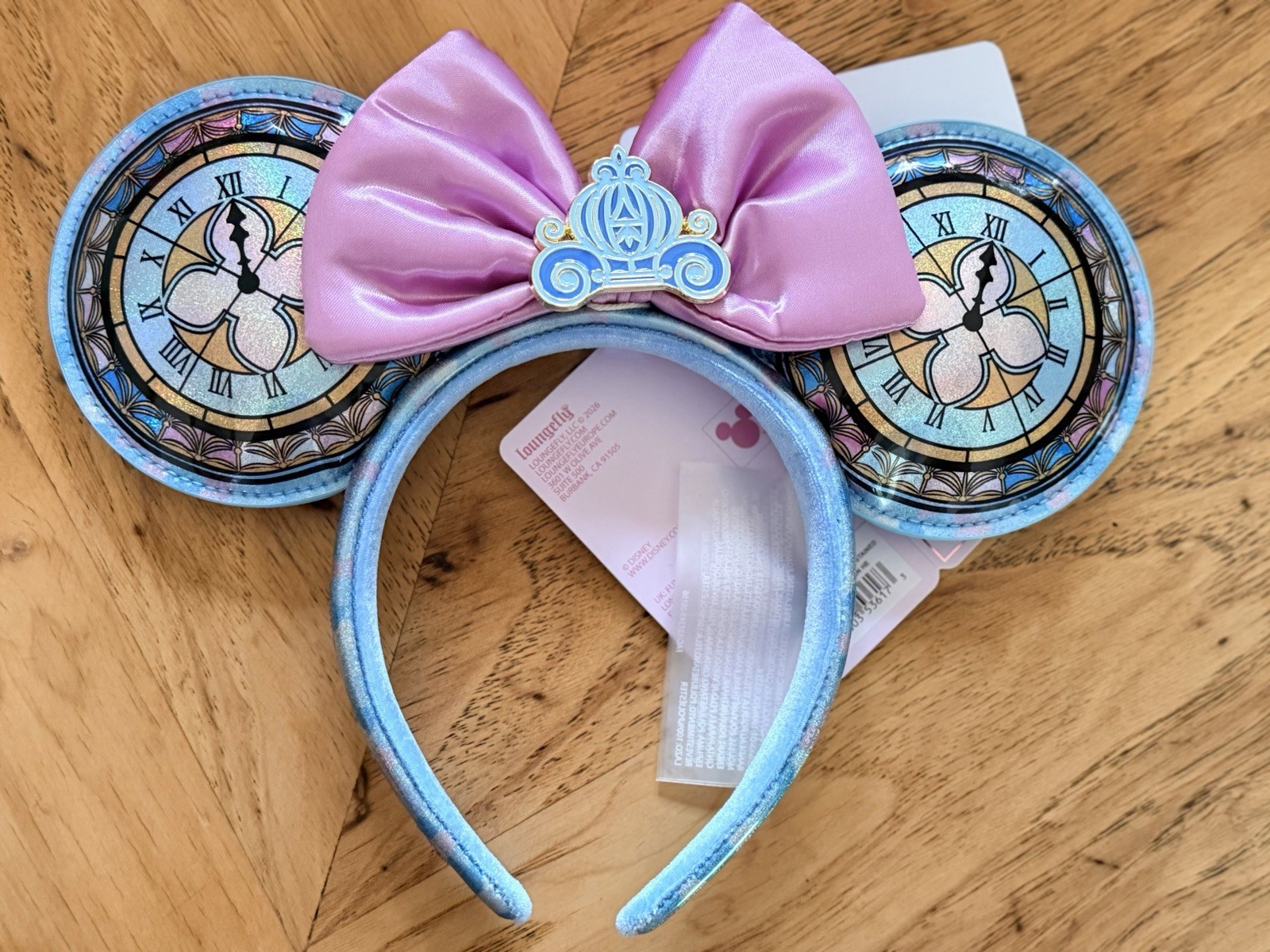 Loungefly Disney Princess Cinderella Stained Glass Ears NWT Authentic