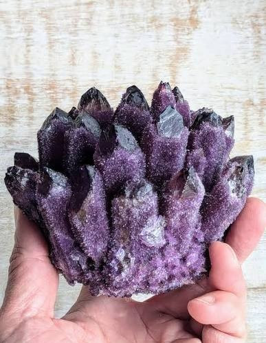 300G Gorgeous Amethyst Crystal Cluster Raw Healing Violet Purple Specimen Gift