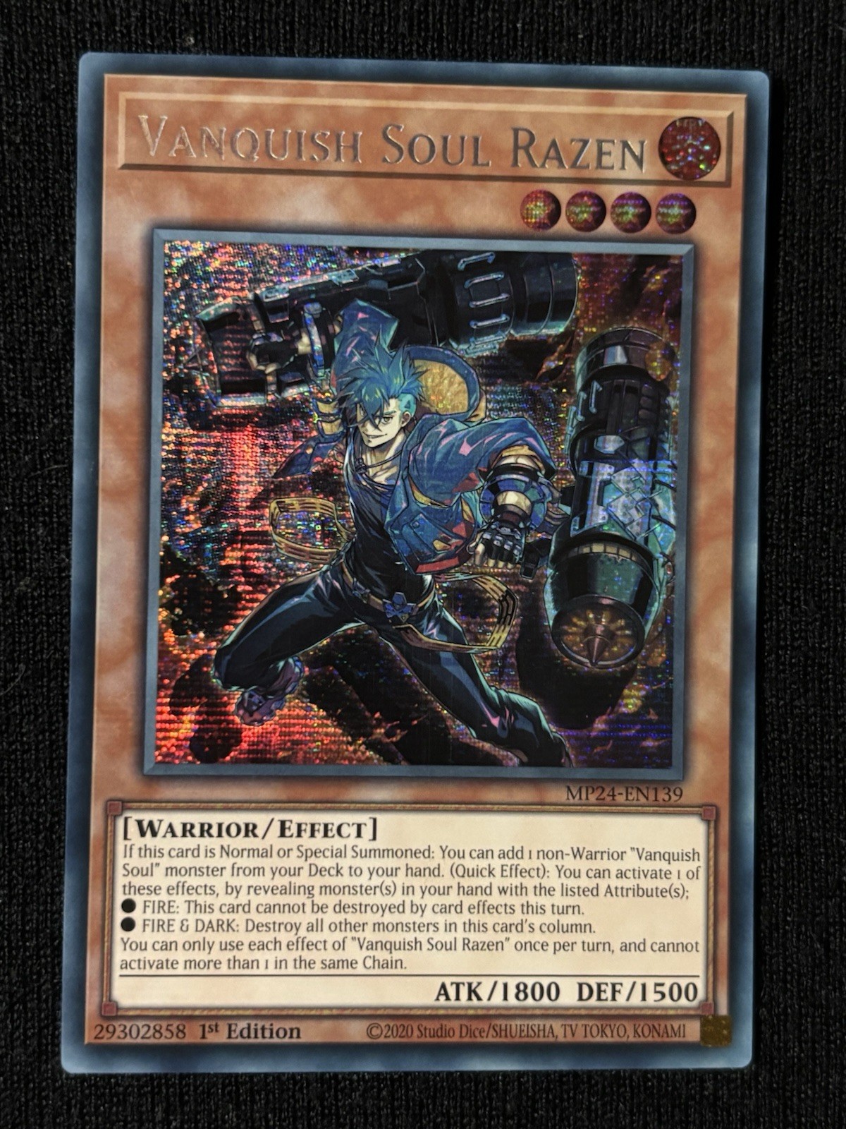 Moderately Played, English Yu Gi Oh Vanquish Soul Razen - MP24-EN139 - Prismatic