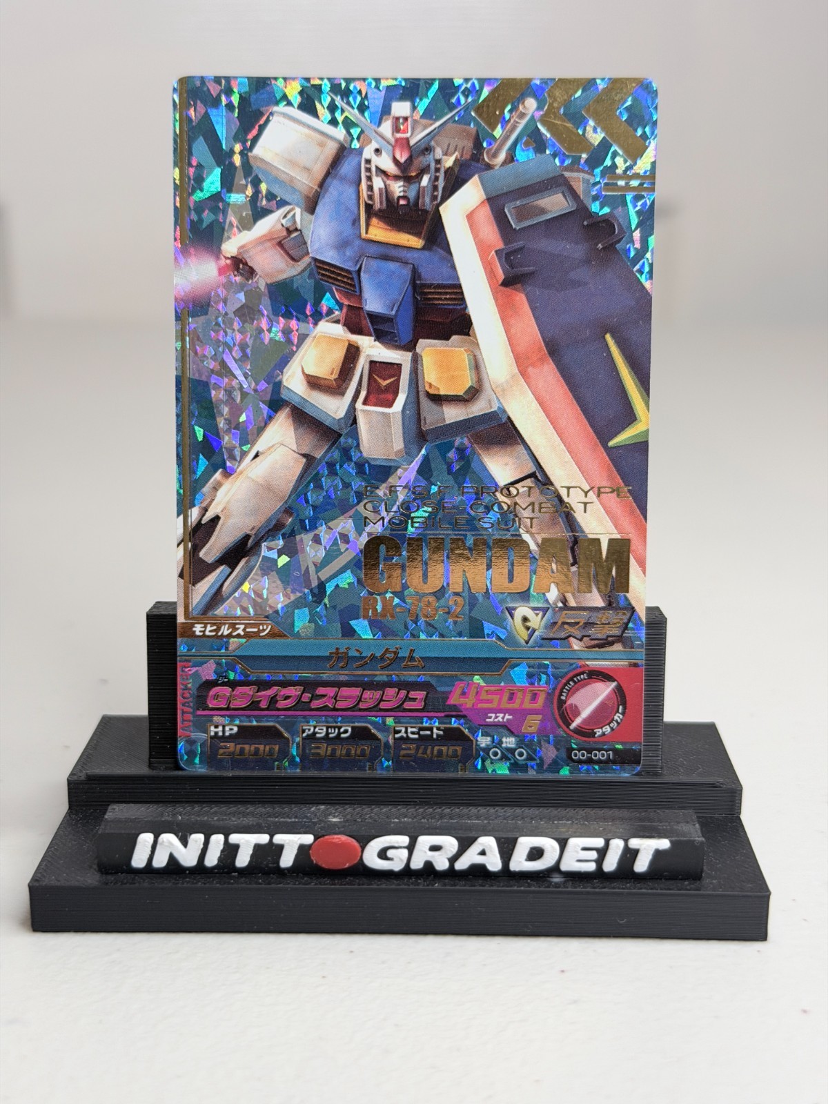 GUNDAM TRY AGE Gundam Mobile Suit Gundam 00-001 RX-78-2 Perfect Rare Japanese NM