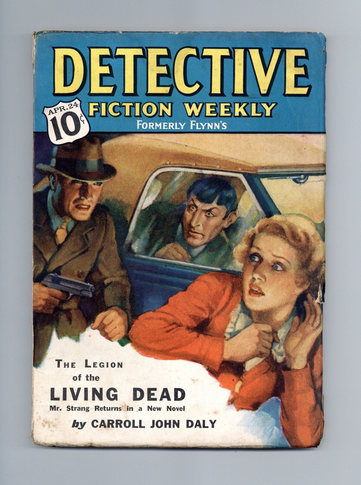 Detective Fiction Weekly Pulp Apr 24 1937 Vol. 110 #3 FR/GD 1.5