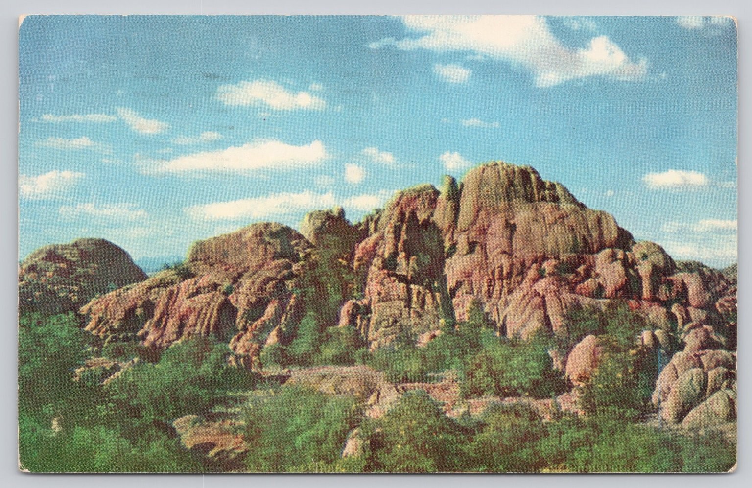 Vintage Texas Canyon Arizona New Mexico Rocks Bob Petley Postcard 1953 Chrome