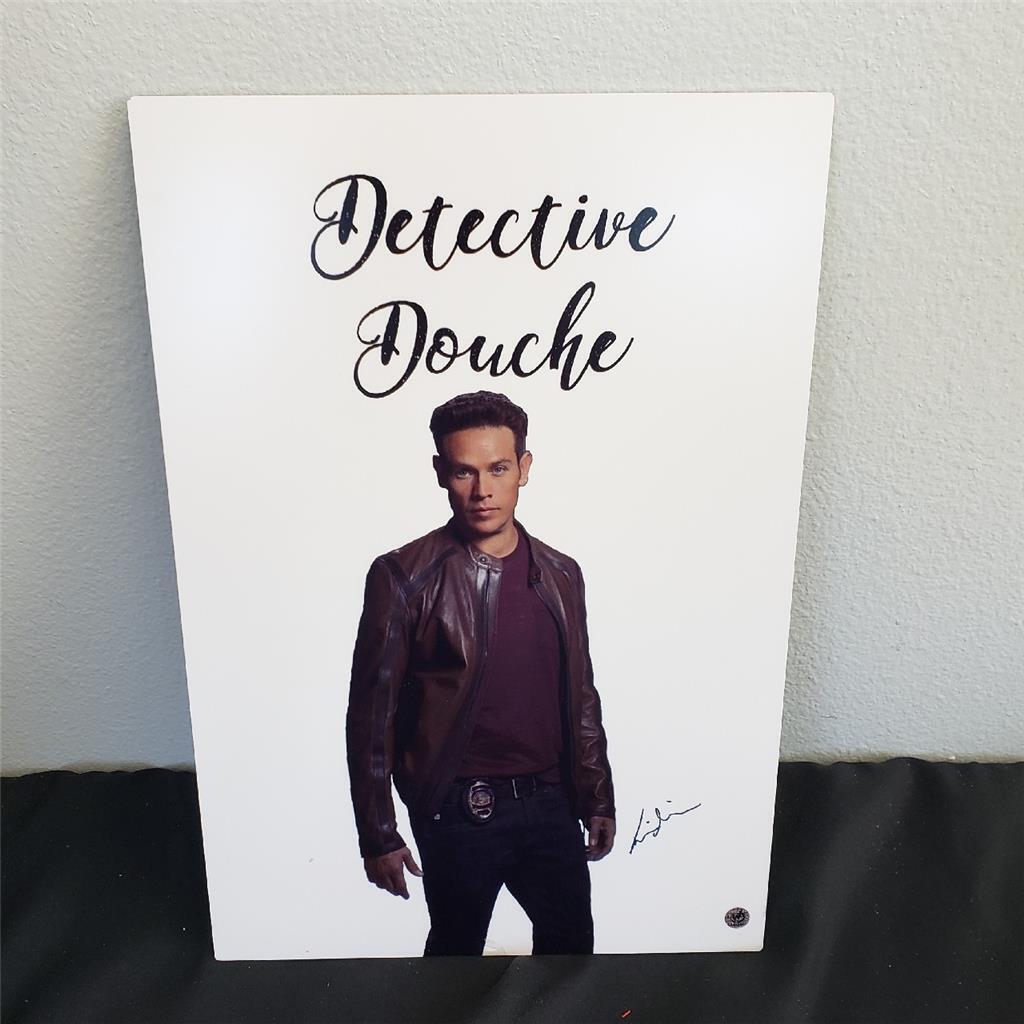 = Detective Douche Signed Authentic Metal Wall Art With Certificate 12\